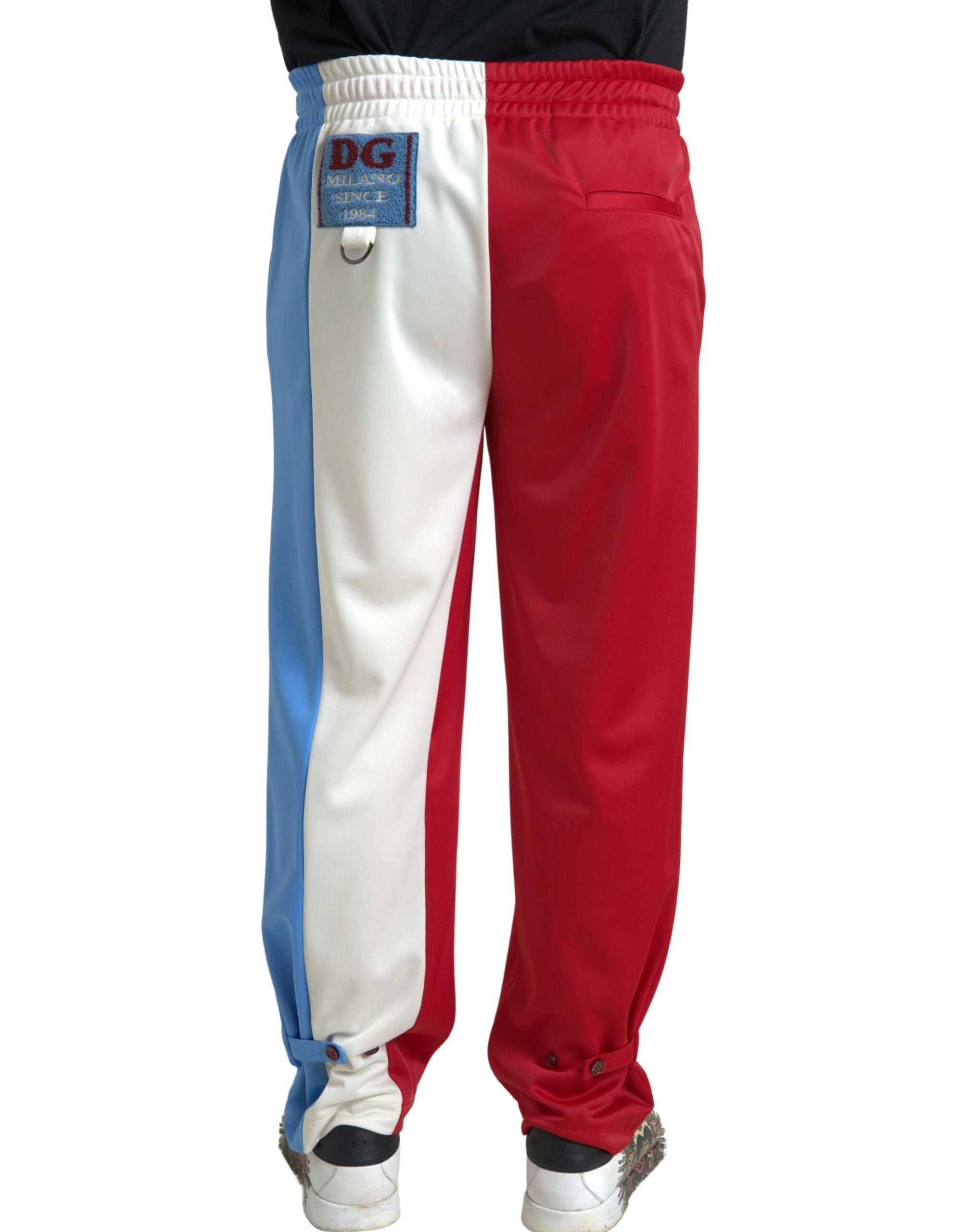 Dolce &amp; Gabbana Elegante gestreifte Jogginghose mit Kordelzug