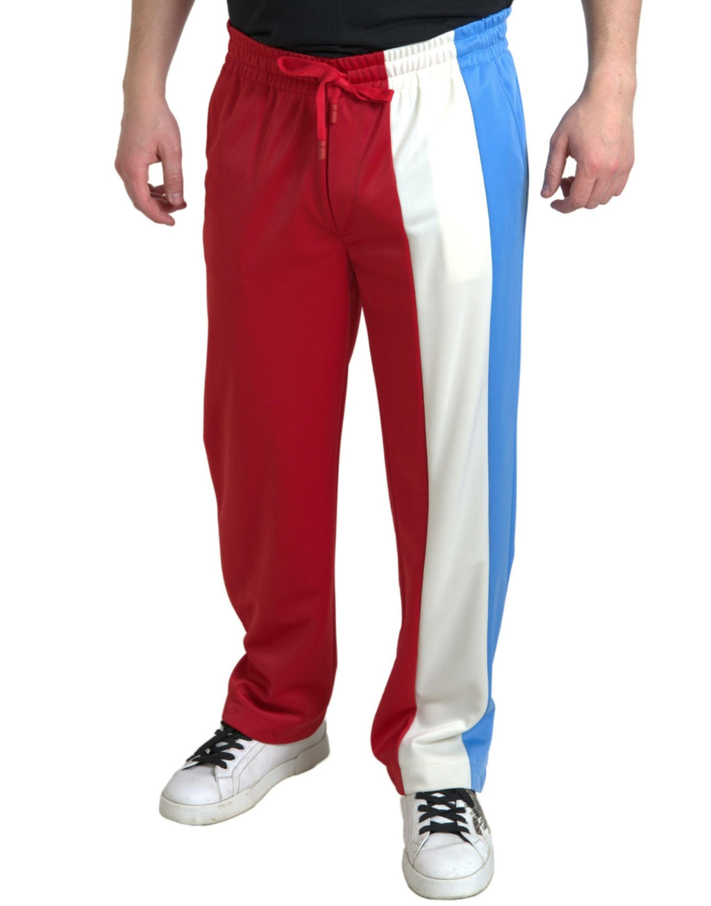 Dolce &amp; Gabbana Elegante gestreifte Jogginghose mit Kordelzug