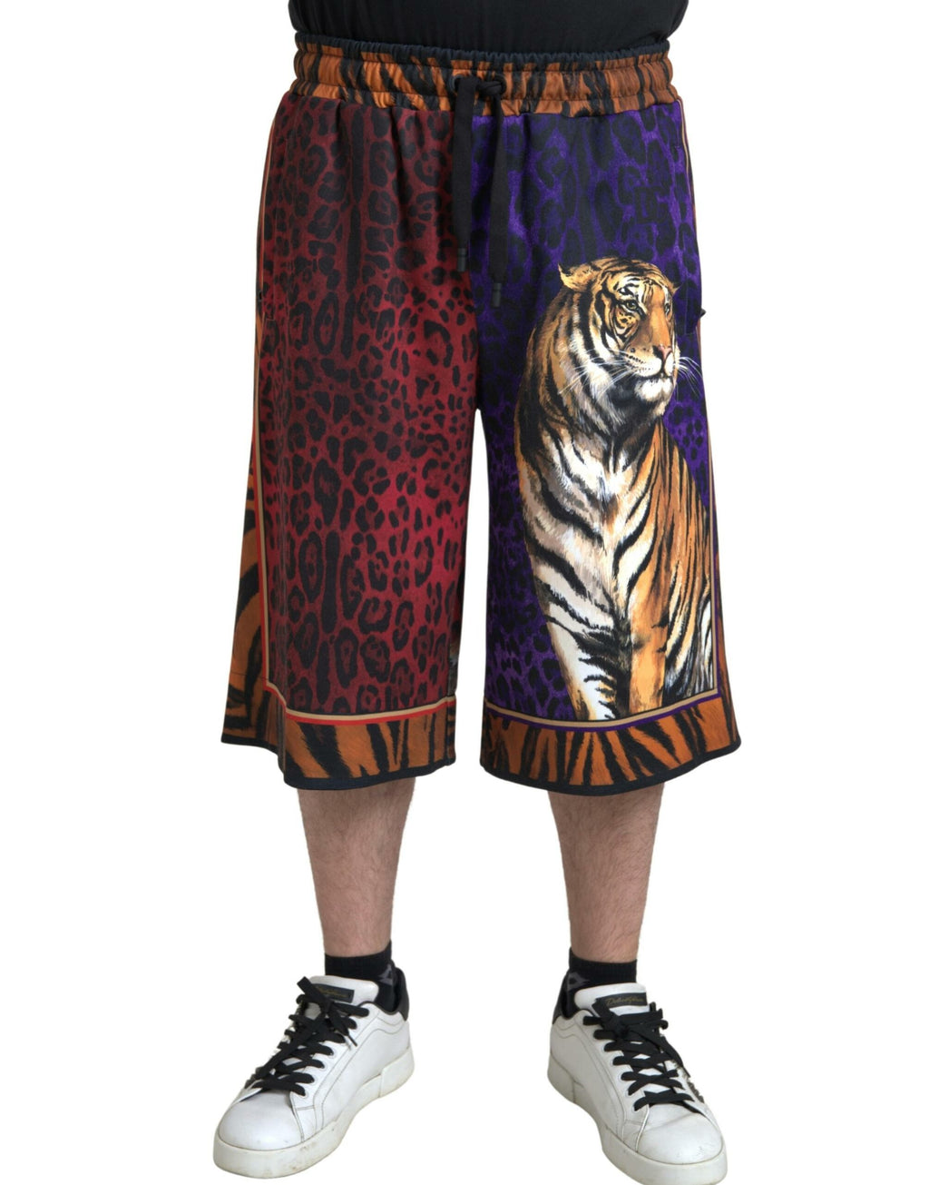 Dolce &amp; Gabbana Schicke mehrfarbige Bermudashorts mit exotischem Print