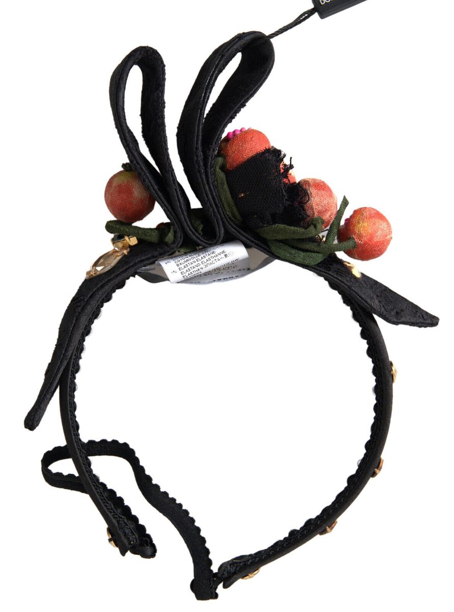 Dolce &amp; Gabbana – Exklusives mehrfarbiges Haarband mit Kristalldiadem