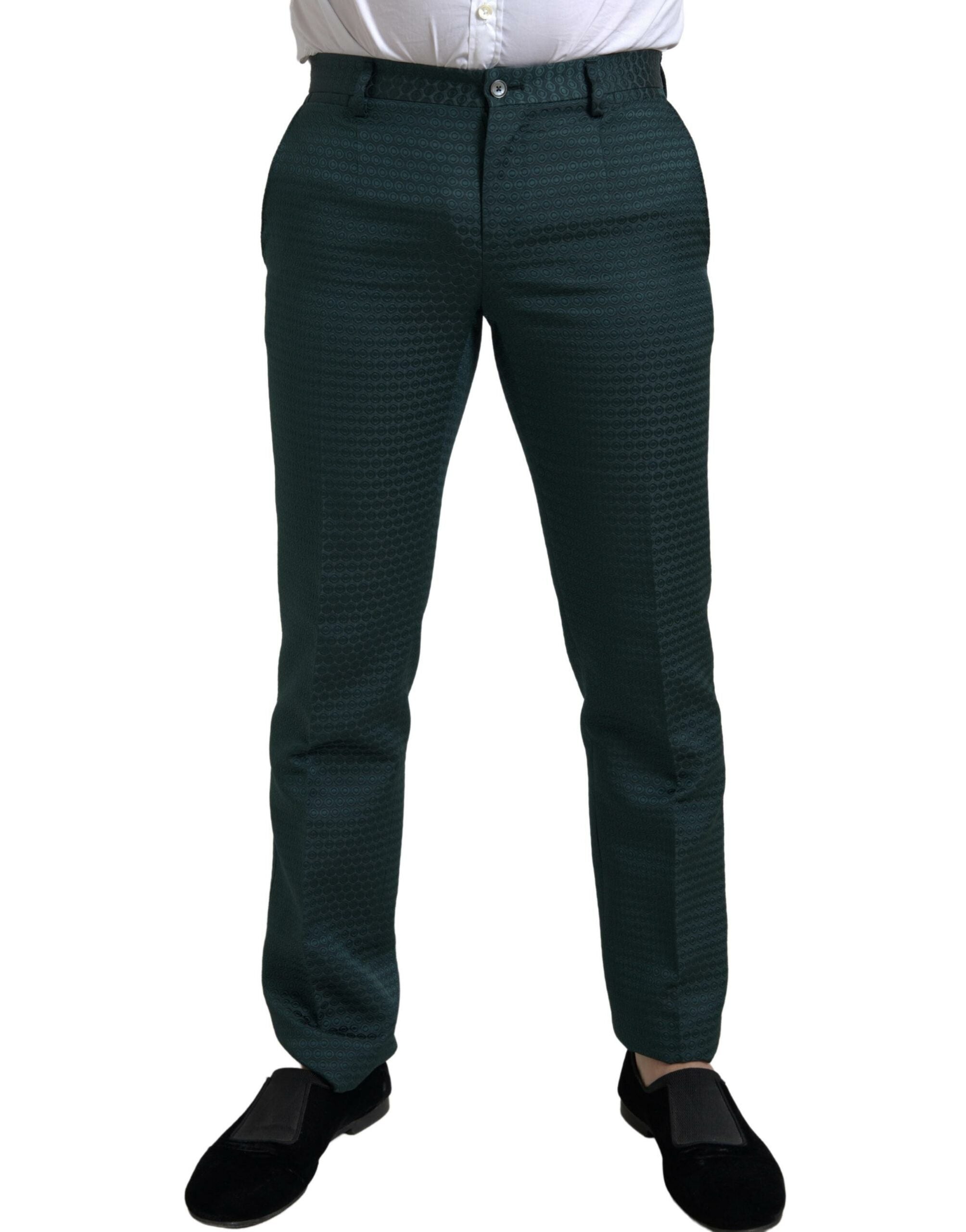 Dolce &amp; Gabbana Emerald Elegance Slim Fit 3-teiliger Anzug