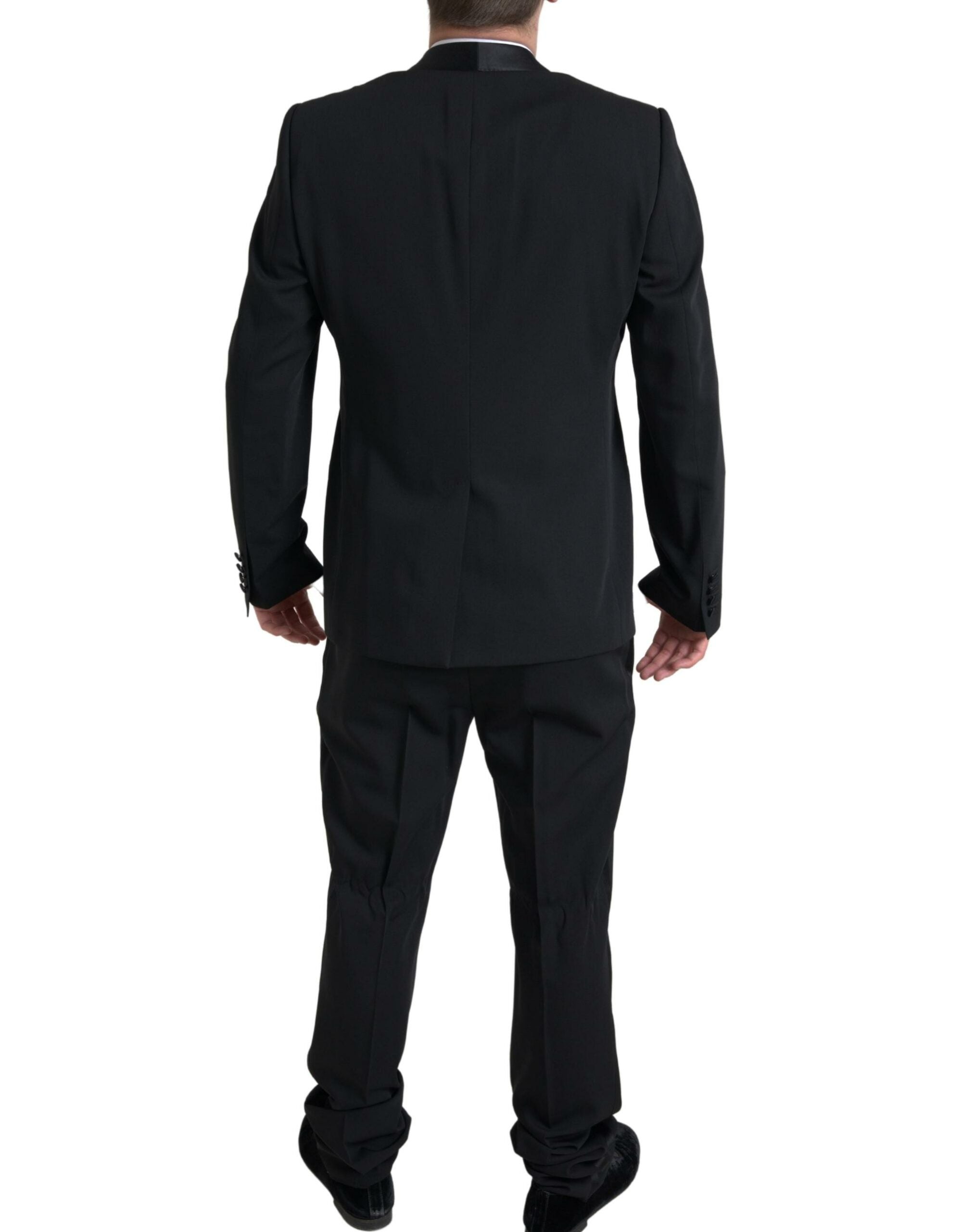 Dolce &amp; Gabbana – Eleganter schwarzer Slim Fit-Zweiteiler