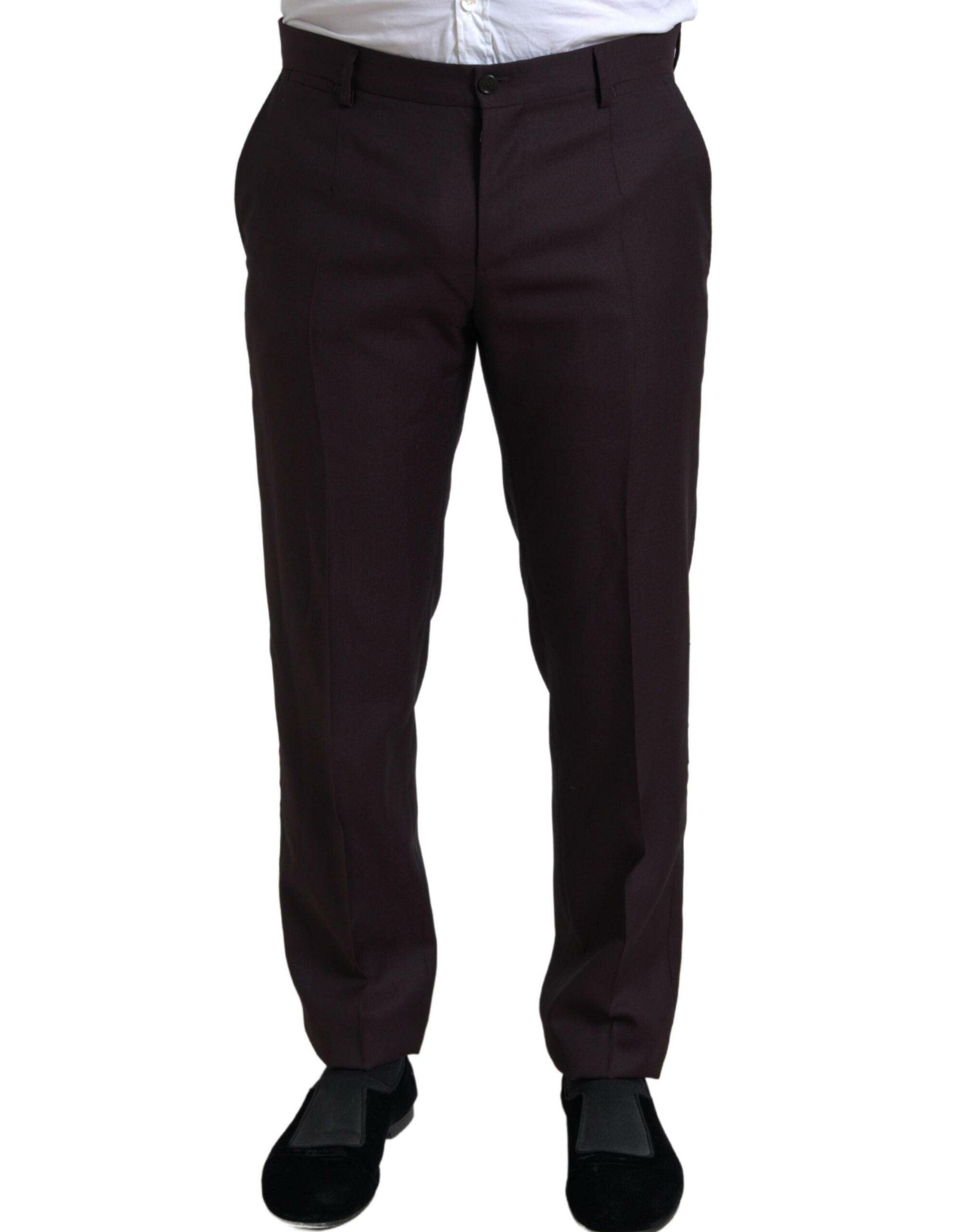 Dolce &amp; Gabbana – Kastanienbrauner Martini-Anzug im Slim Fit, zweiteilig