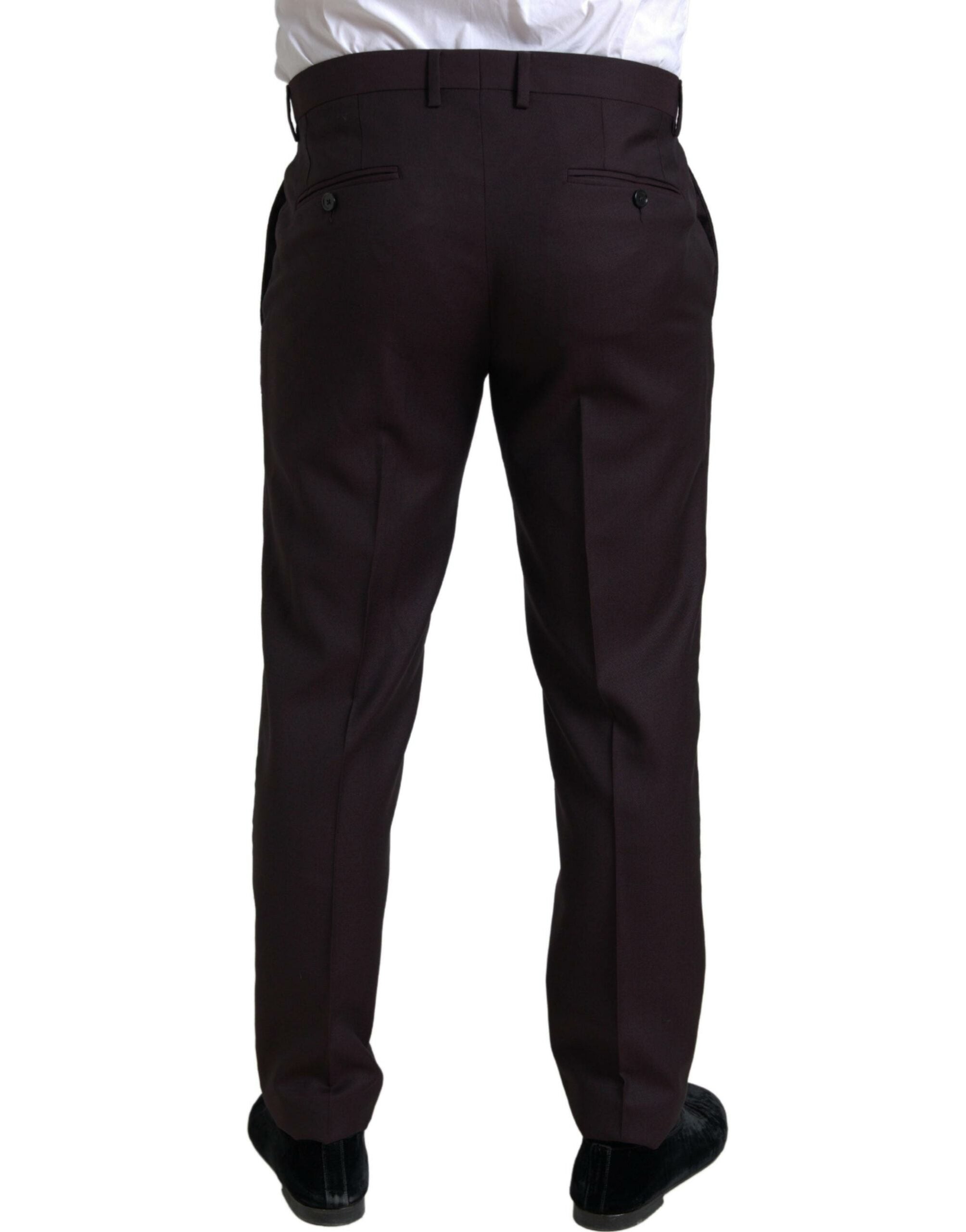 Dolce &amp; Gabbana – Kastanienbrauner Martini-Anzug im Slim Fit, zweiteilig