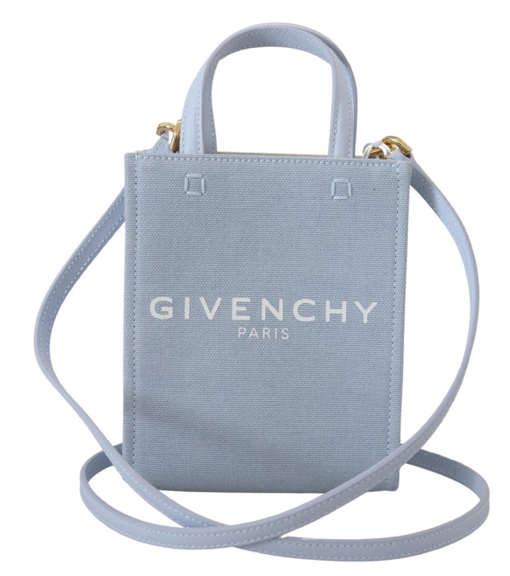 Givenchy Chic Cloud Blue Mini-Tasche aus Baumwolle