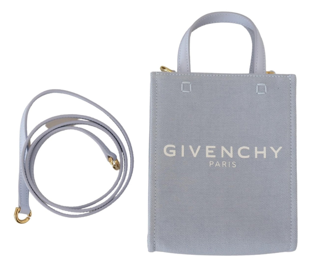 Givenchy Chic Cloud Blue Mini-Tasche aus Baumwolle