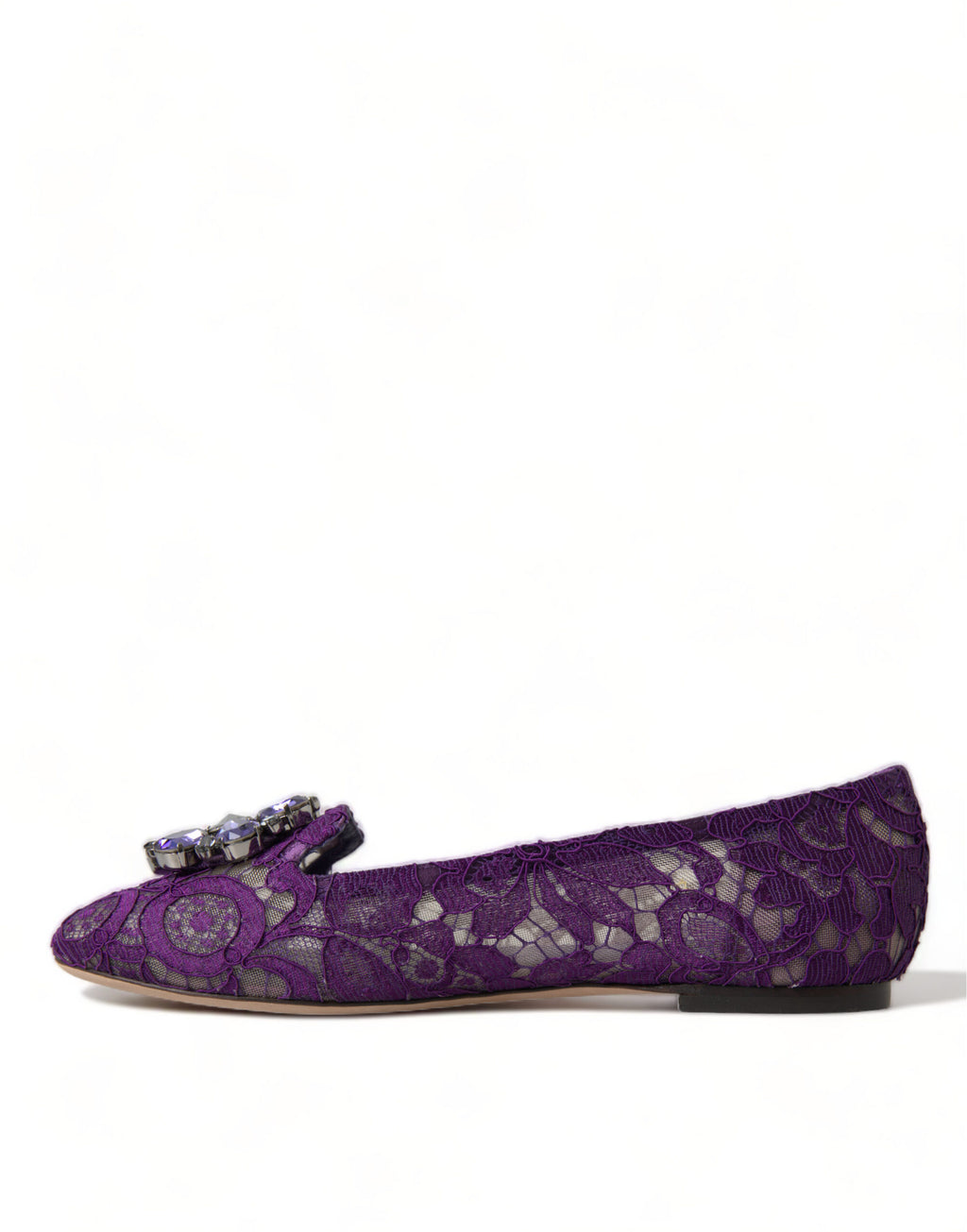 Dolce &amp; Gabbana Elegante flache Vally-Schuhe aus floraler Spitze