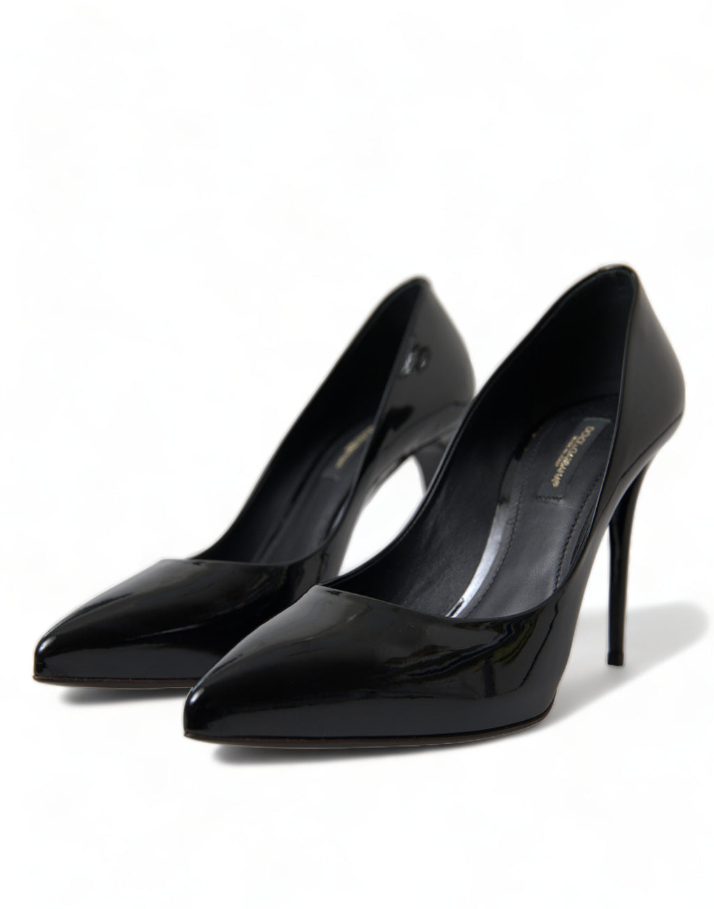 Dolce &amp; Gabbana Elegante schwarze Lack-Stilettos