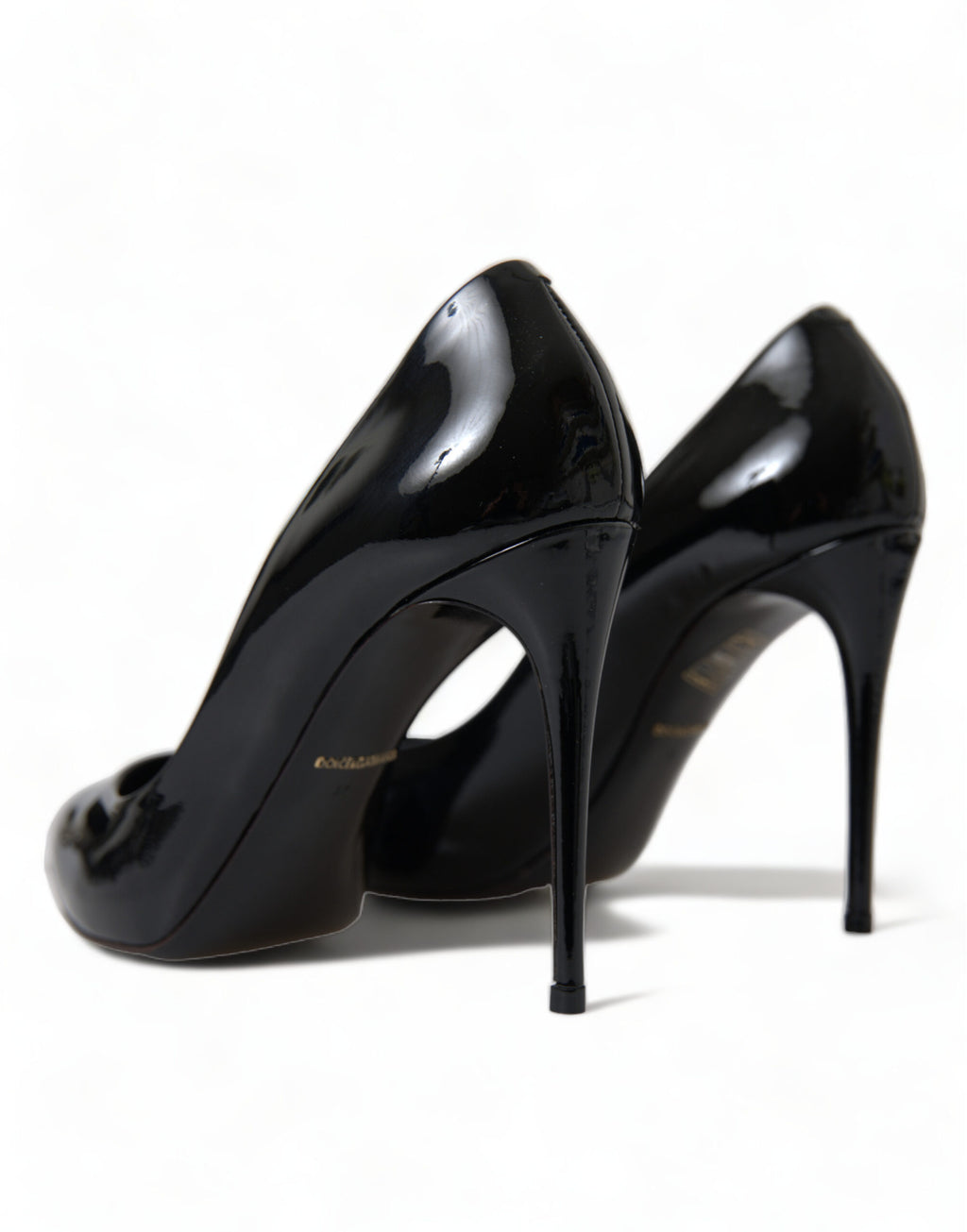 Dolce &amp; Gabbana Elegante schwarze Lack-Stilettos