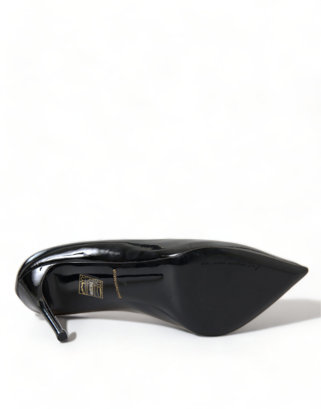 Dolce &amp; Gabbana Elegante schwarze Lack-Stilettos