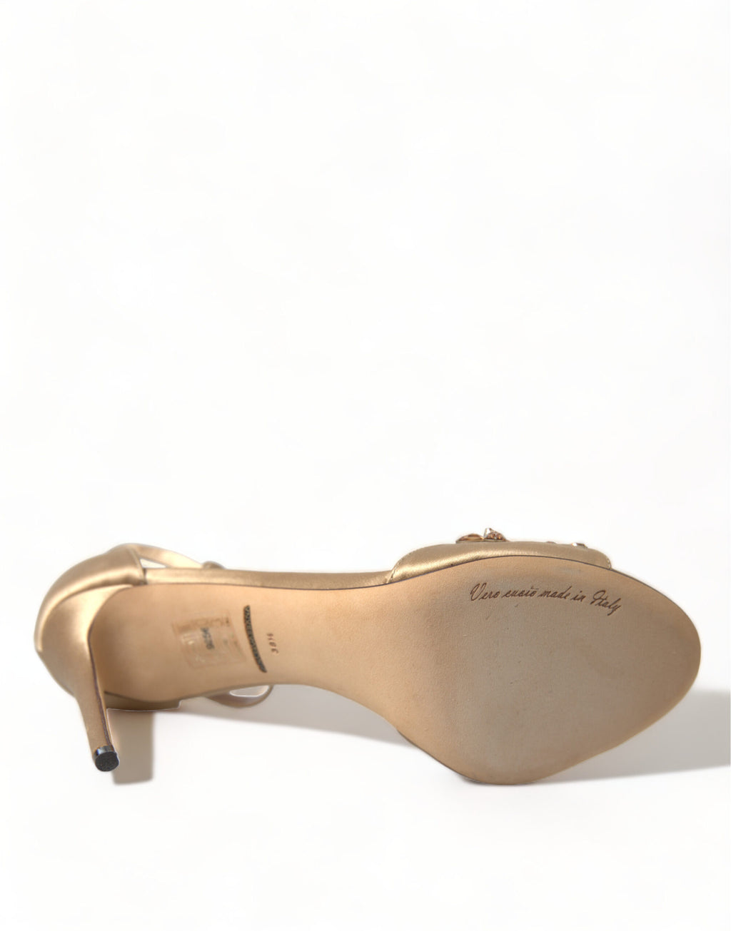 Dolce &amp; Gabbana Sandalen mit Kristallverzierung und Absatz