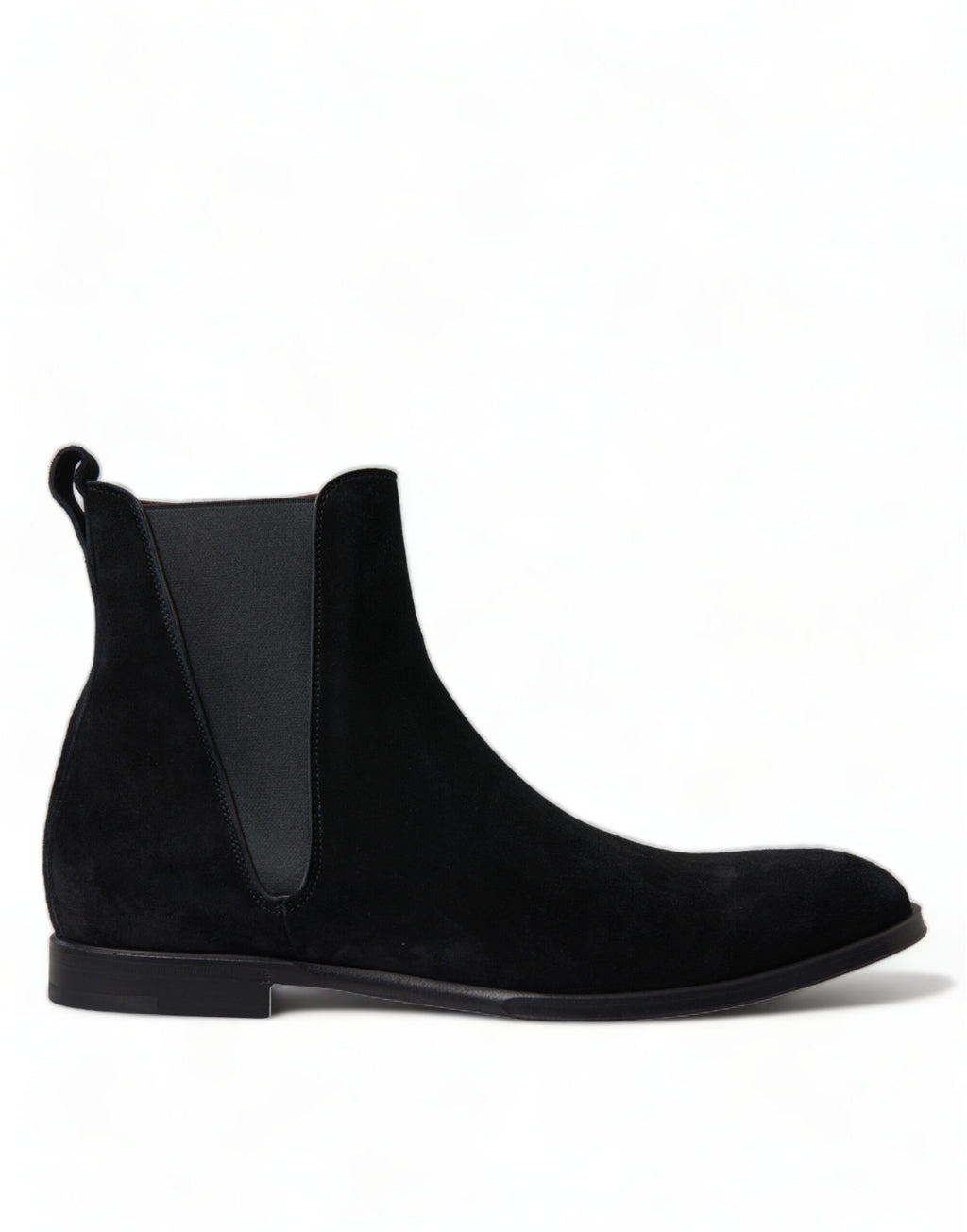 Dolce &amp; Gabbana Elegante schwarze Samtstiefeletten
