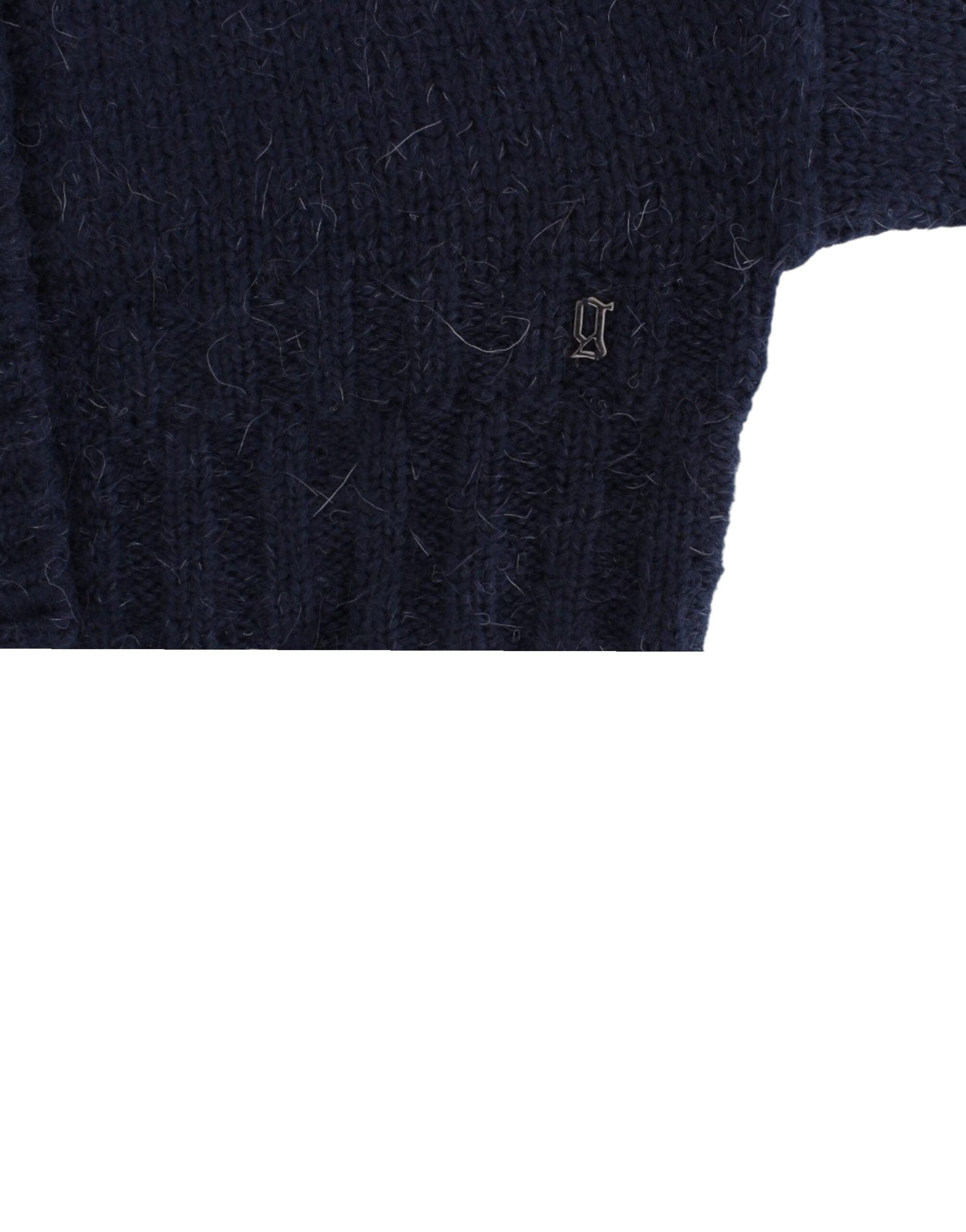 John Galliano Schicker blauer Cropped Cardigan - Siebentaschen