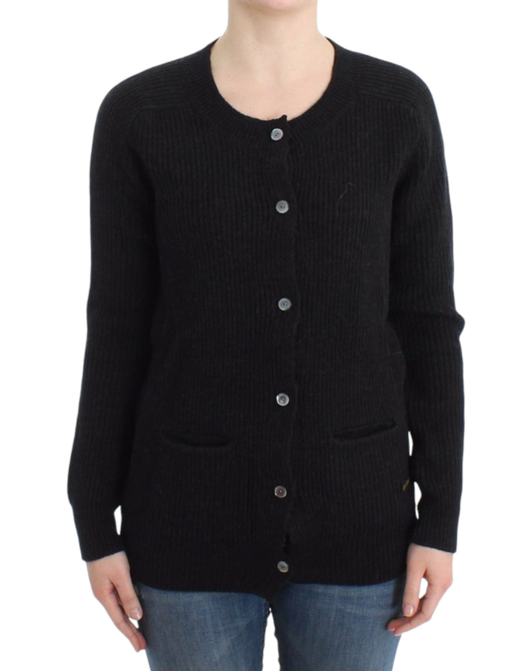 John Galliano Black wool cardigan