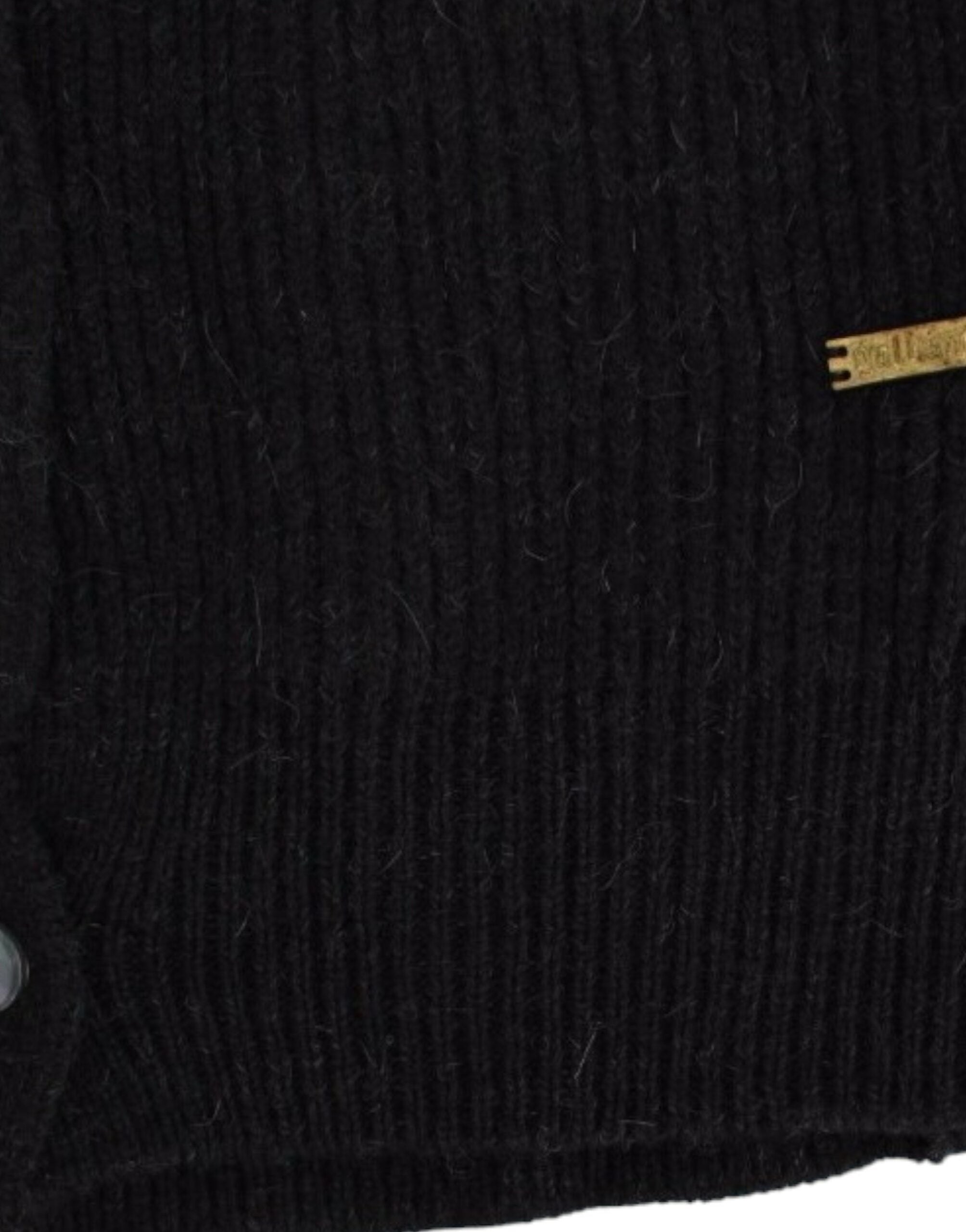 John Galliano Black wool cardigan