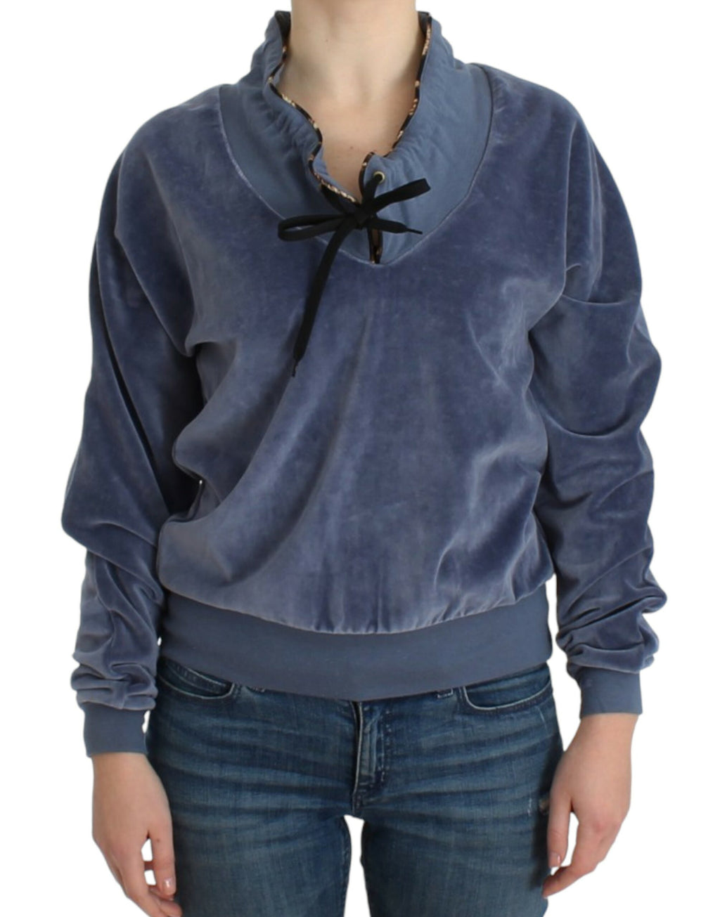 Cavalli – Eleganter Pullover-Mock mit Strass-Detail
