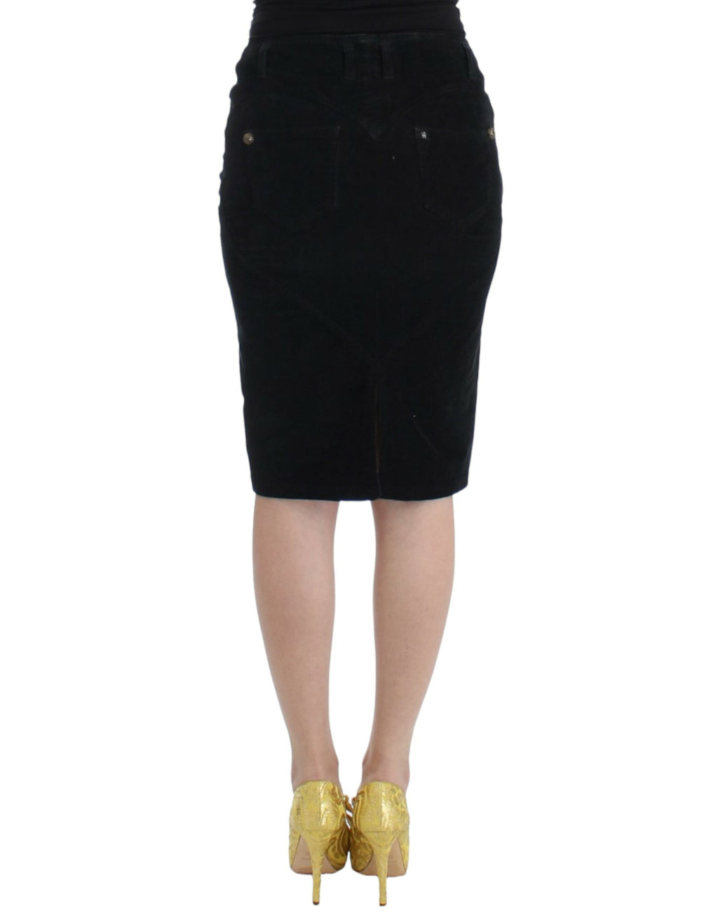 Cavalli Eleganter schwarzer Bleistiftrock für anspruchsvollen Stil