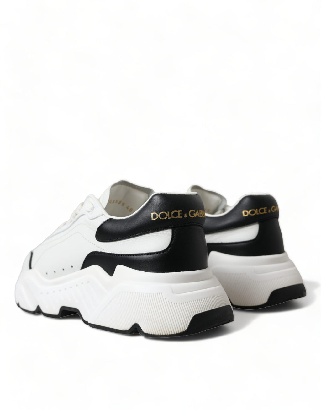 Dolce &amp; Gabbana Schicke Daymaster-Sneakers aus schwarz-weißem Leder
