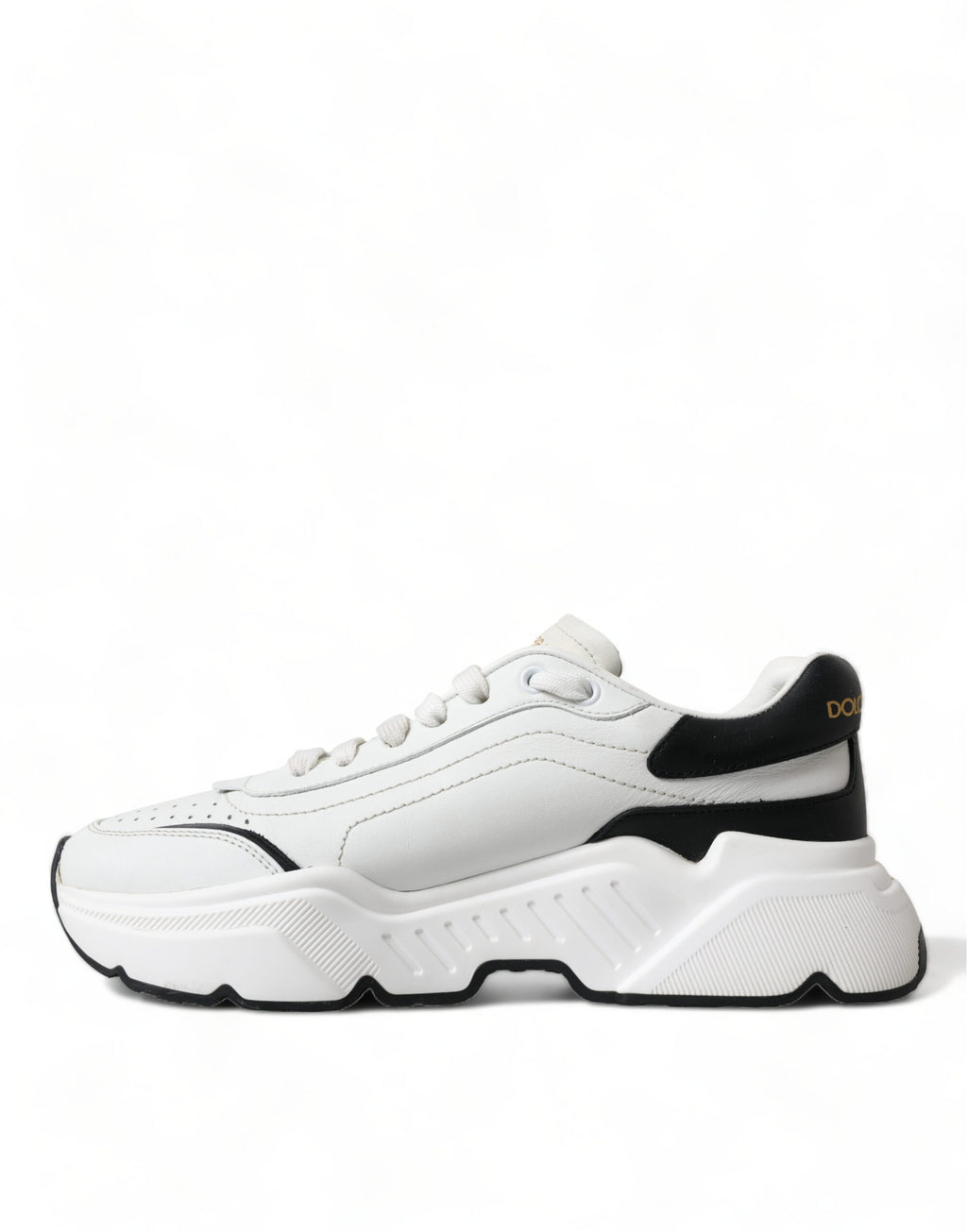 Dolce &amp; Gabbana Schicke Daymaster-Sneakers aus schwarz-weißem Leder
