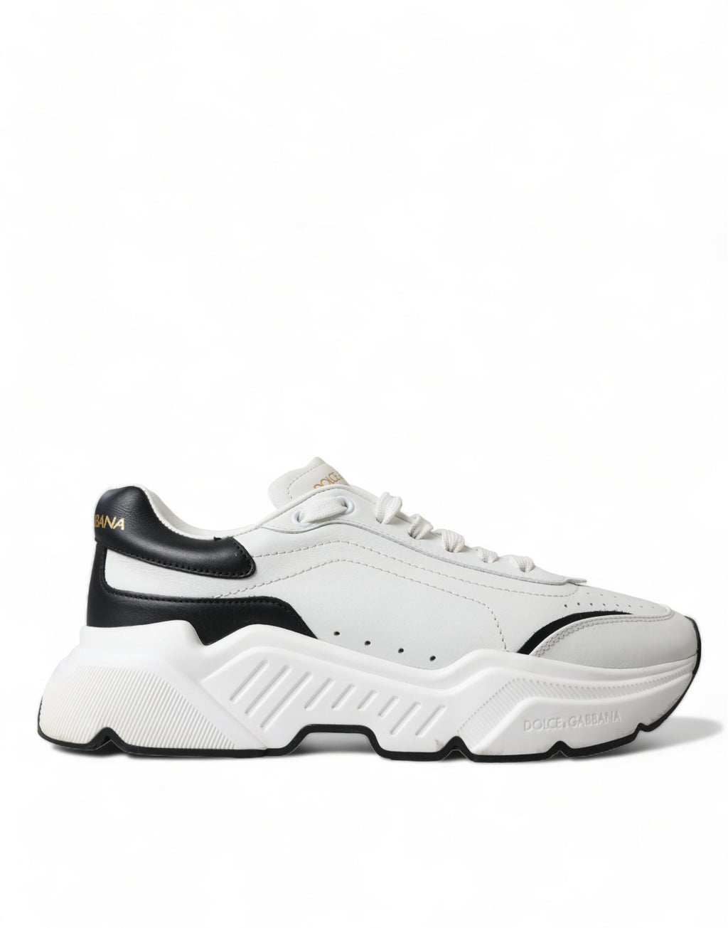 Dolce &amp; Gabbana Schicke Daymaster-Sneakers aus schwarz-weißem Leder
