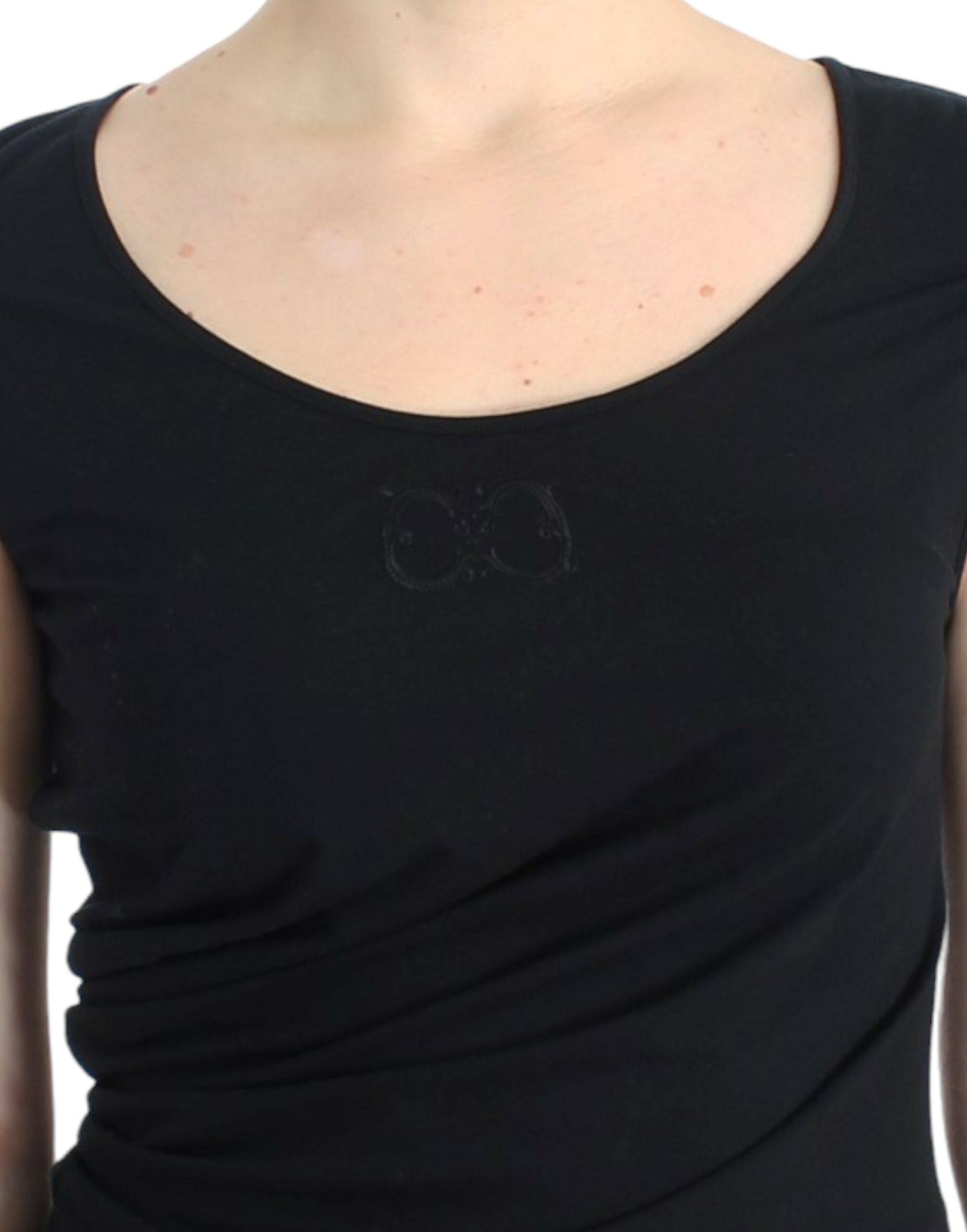 Cavalli – Elegantes schwarzes Top mit Flügelärmeln