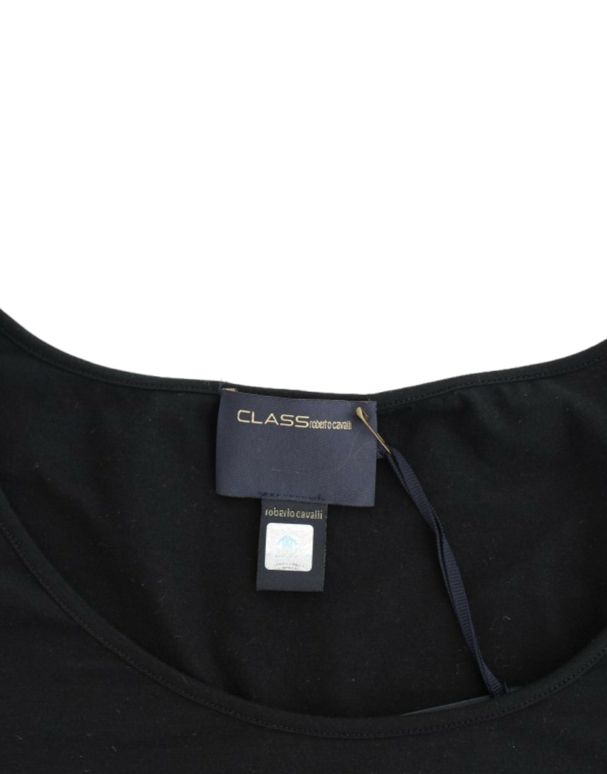 Cavalli – Elegantes schwarzes Top mit Flügelärmeln