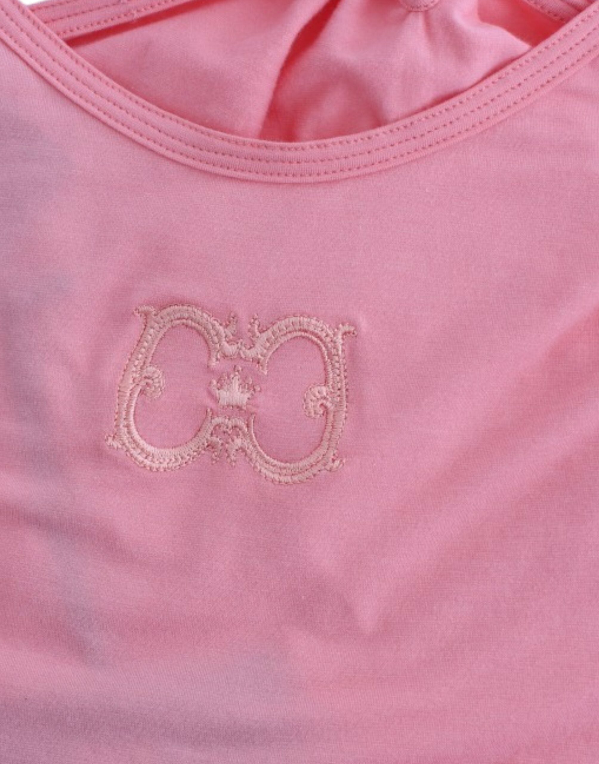 Cavalli Chic Tanktop aus Baumwollmischung, Rosa