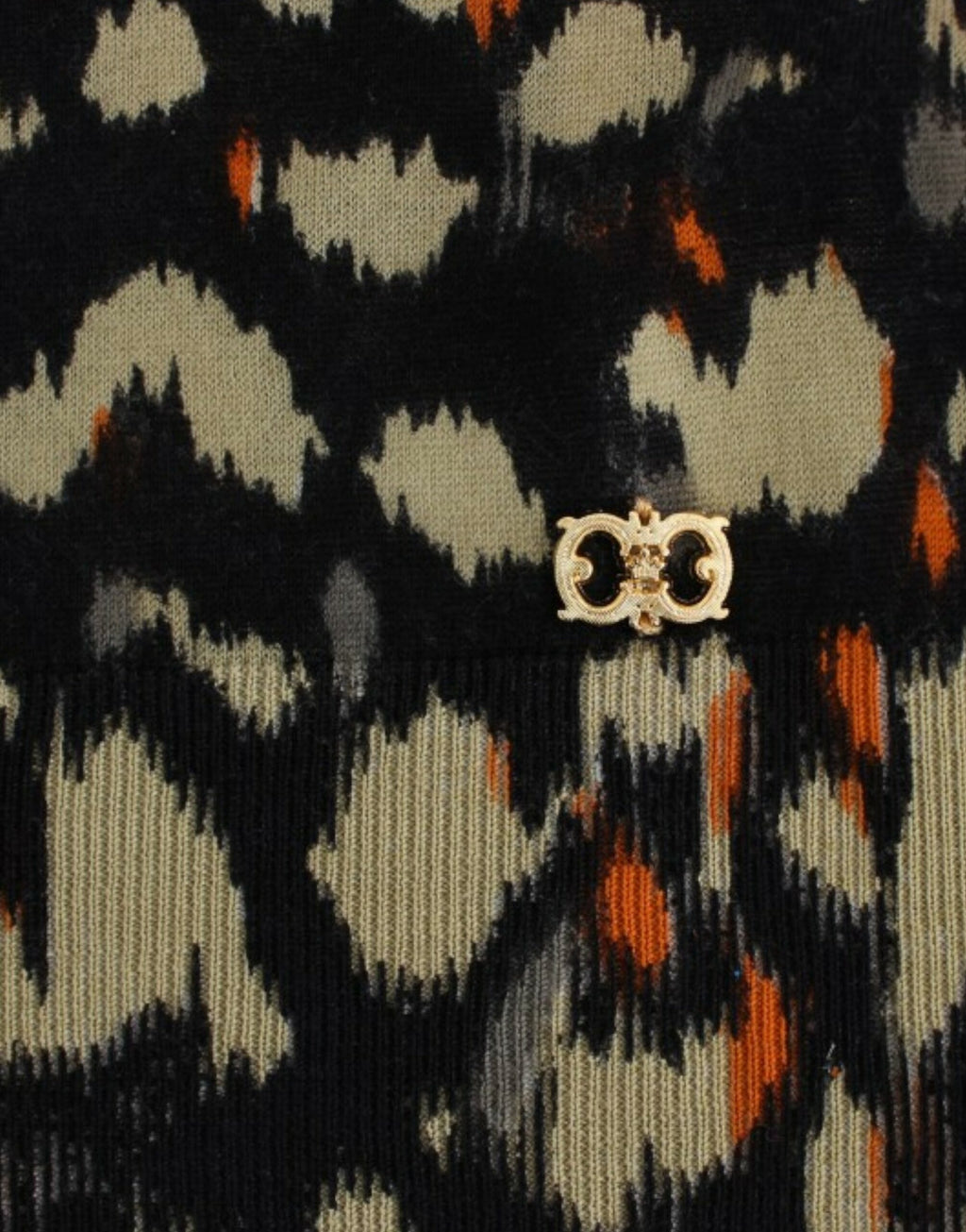 Cavalli – Eleganter, mehrfarbiger Wollpullover mit V-Ausschnitt