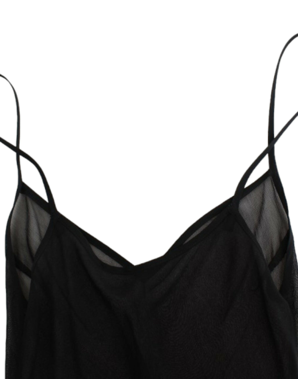 Cavalli – Elegantes, transparentes schwarzes Blousonkleid aus Seide