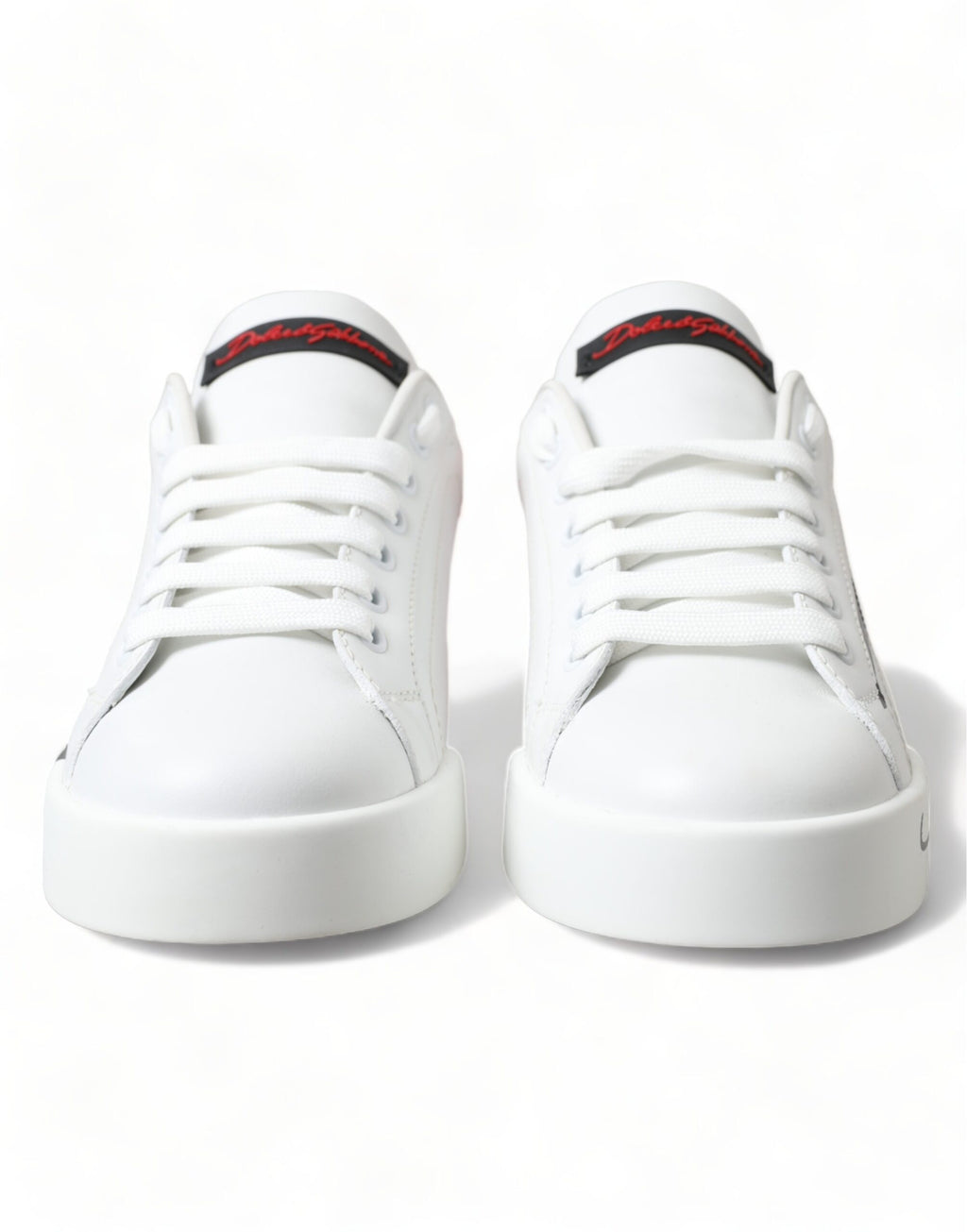 Dolce &amp; Gabbana Elegante Portofino-Sneakers aus weißem Leder
