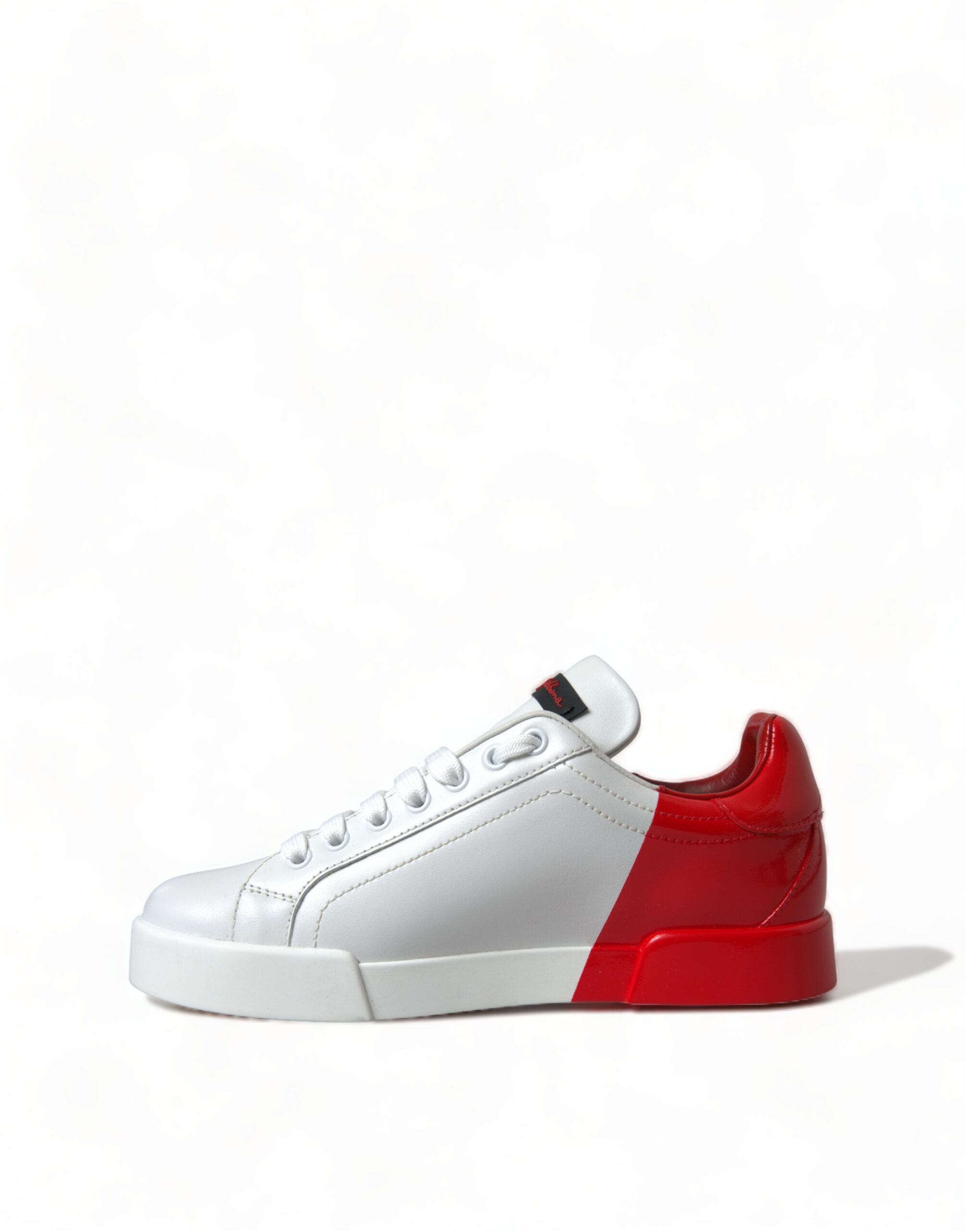 Dolce &amp; Gabbana Elegante Portofino-Sneakers aus weißem Leder