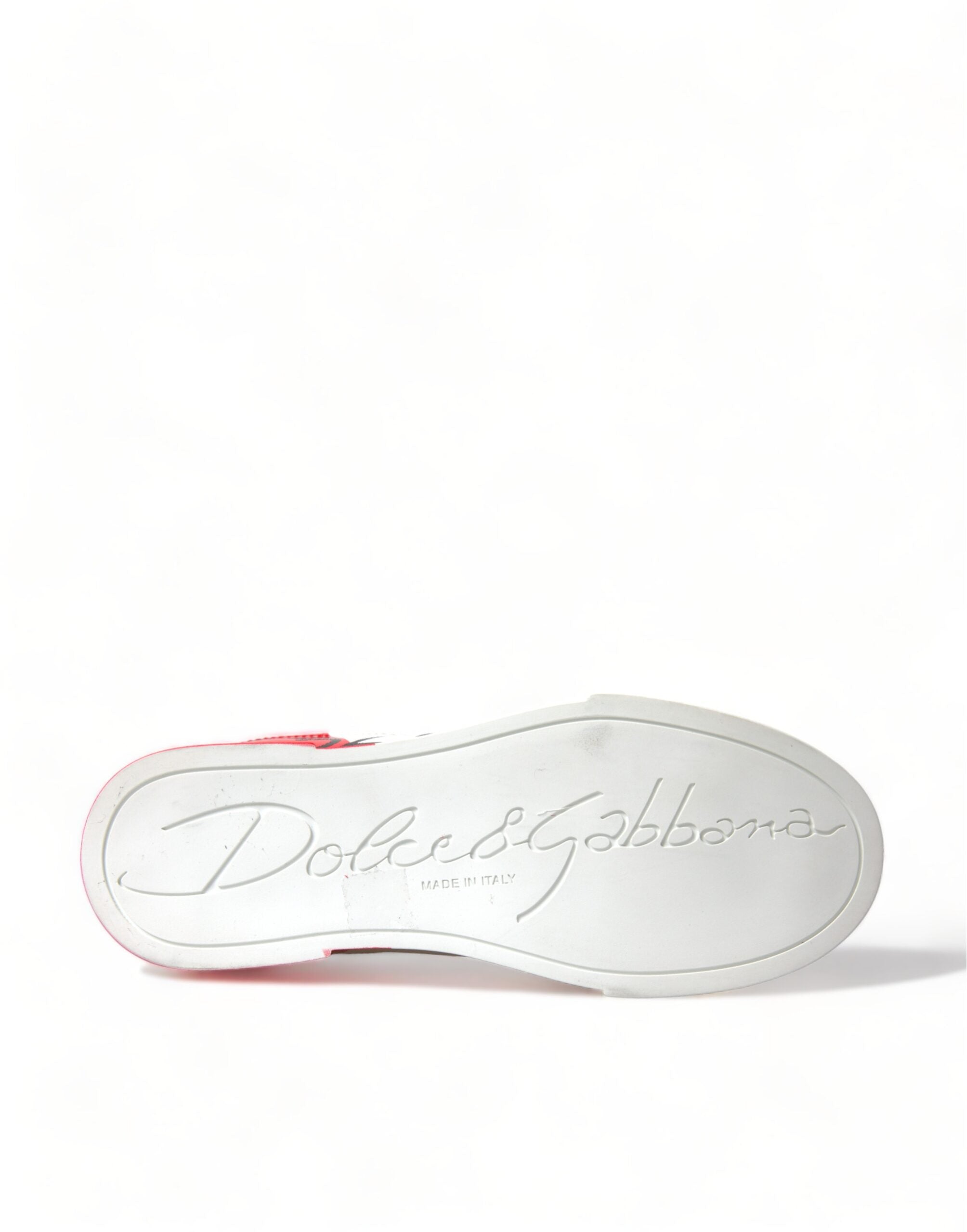 Dolce &amp; Gabbana Elegante Portofino-Sneakers aus weißem Leder
