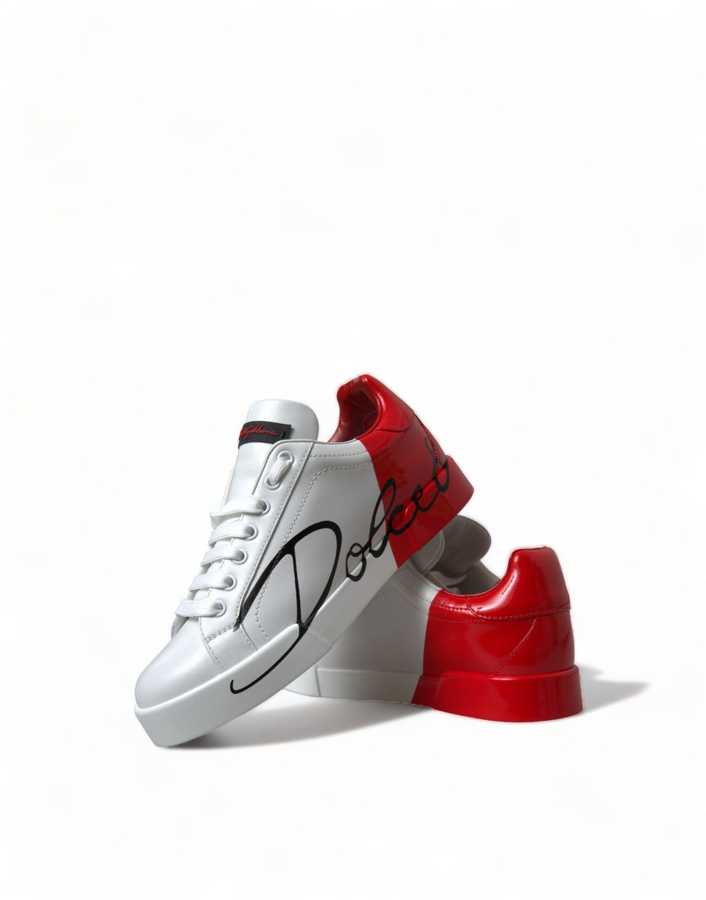 Dolce &amp; Gabbana Elegante Portofino-Sneakers aus weißem Leder