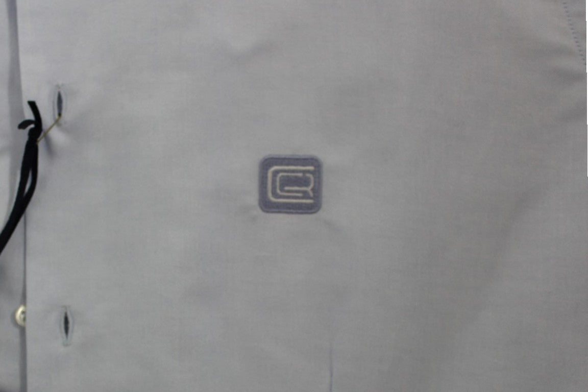 Cavalli Elegantes hellblaues italienisches Baumwollhemd