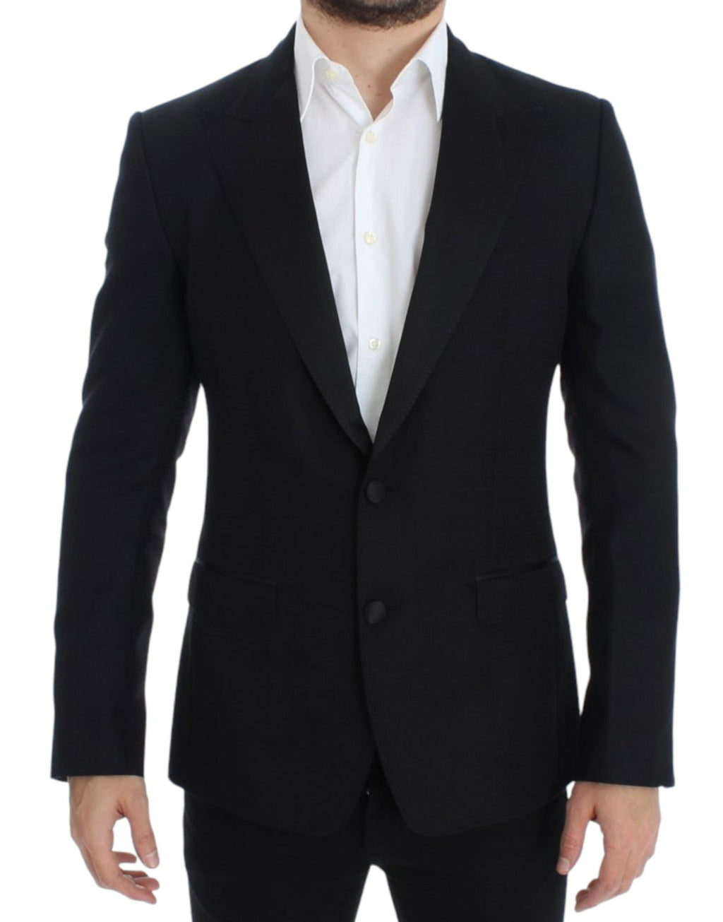 Dolce &amp; Gabbana Eleganter schwarzer Sicilia-Blazer aus Seidenmischung