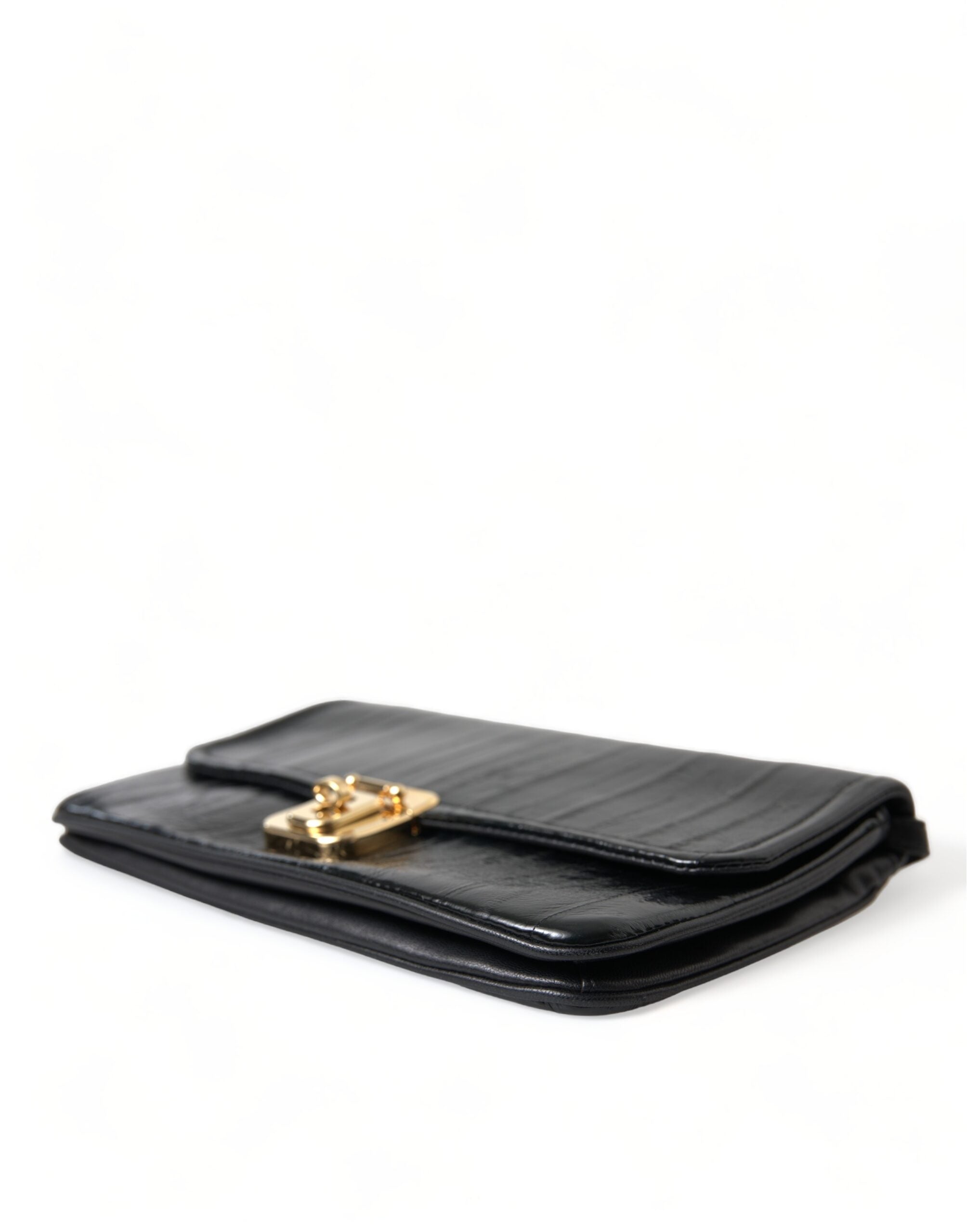 Dolce &amp; Gabbana Elegante Schultertasche aus Aalleder