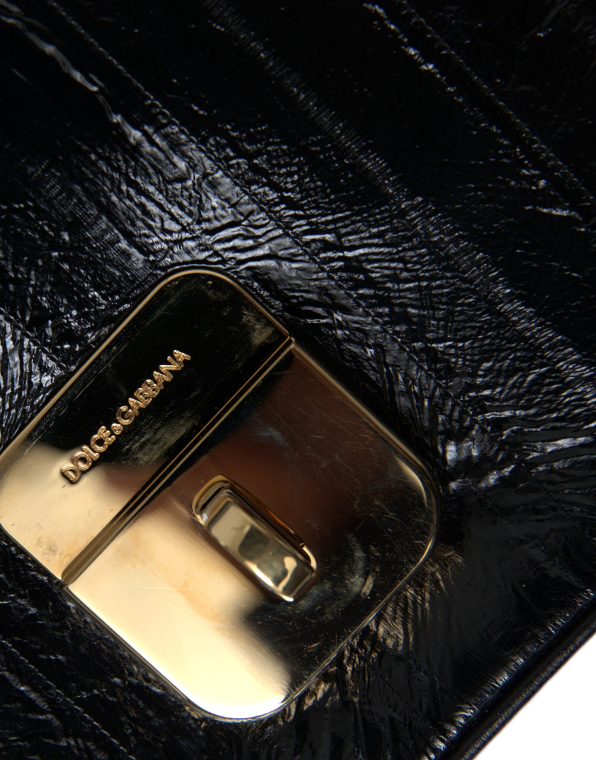Dolce &amp; Gabbana Elegante Schultertasche aus Aalleder