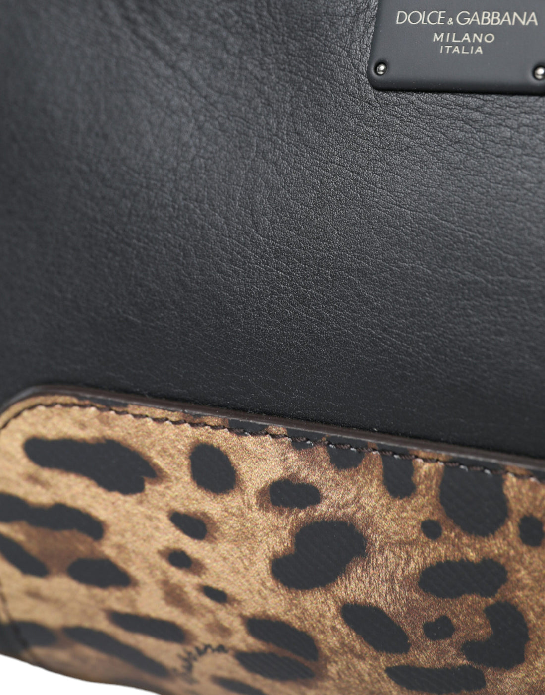 Dolce &amp; Gabbana – Gürteltasche aus exotischem Leder mit Leopardenmuster