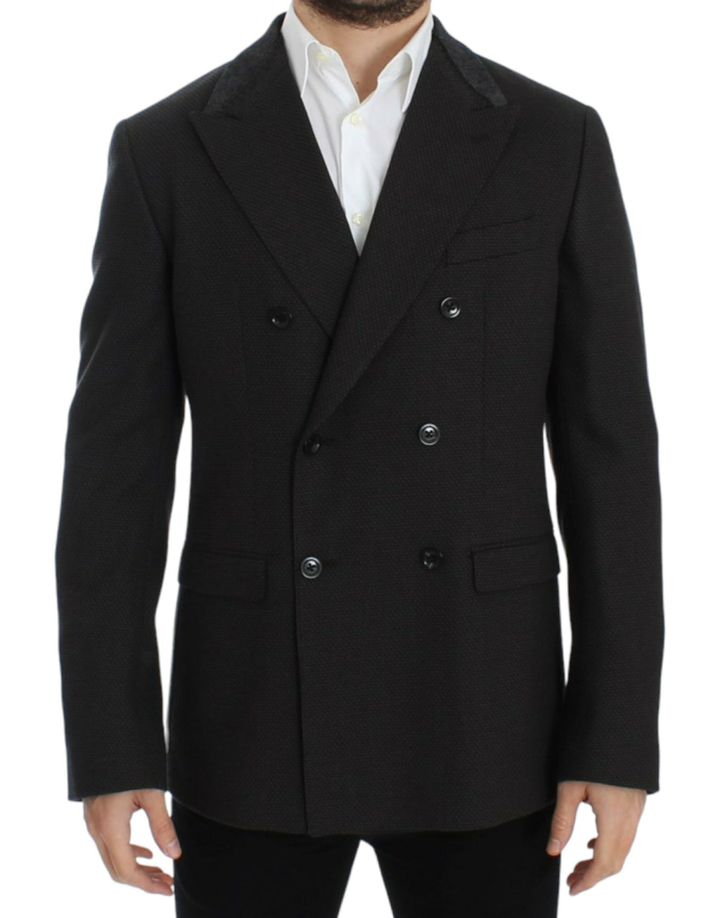 Dolce &amp; Gabbana Eleganter Slim Fit Zweireihiger Blazer
