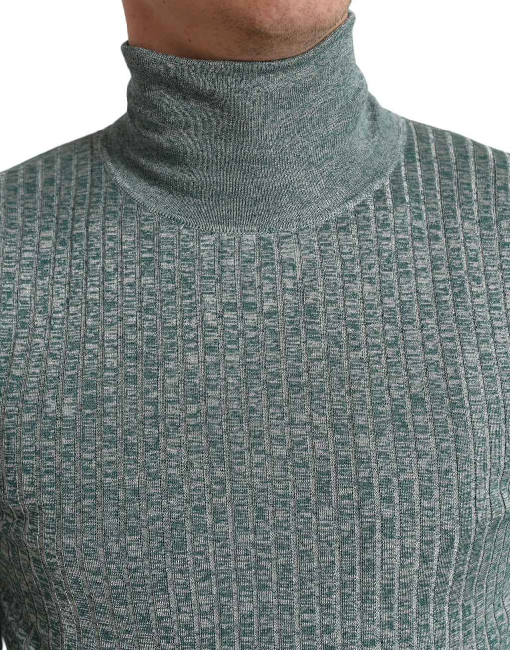 Dolce &amp; Gabbana Eleganter grüner Rollkragenpullover