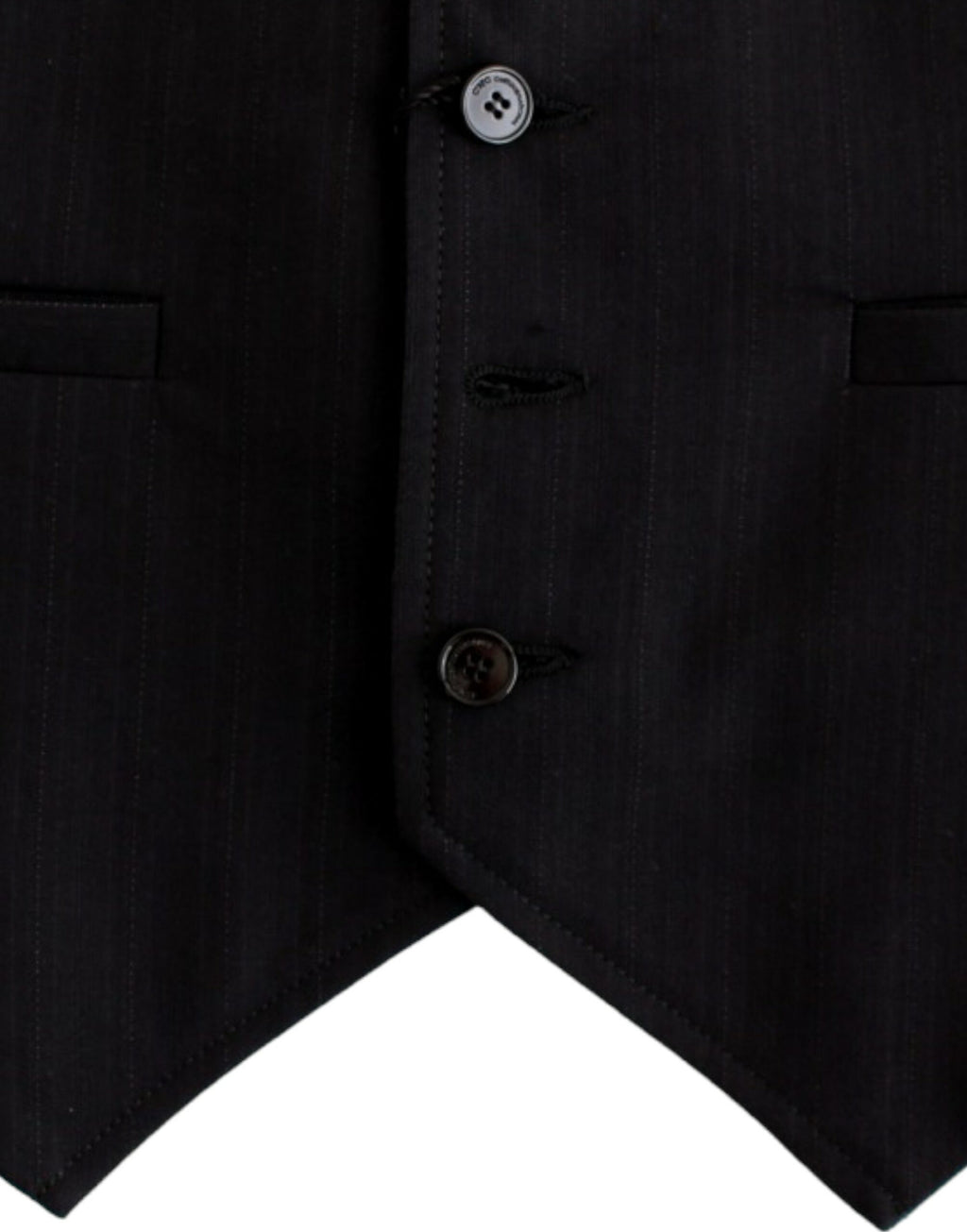 Costume National Elegante, gestreifte Freizeitweste – Baumwollmischung
