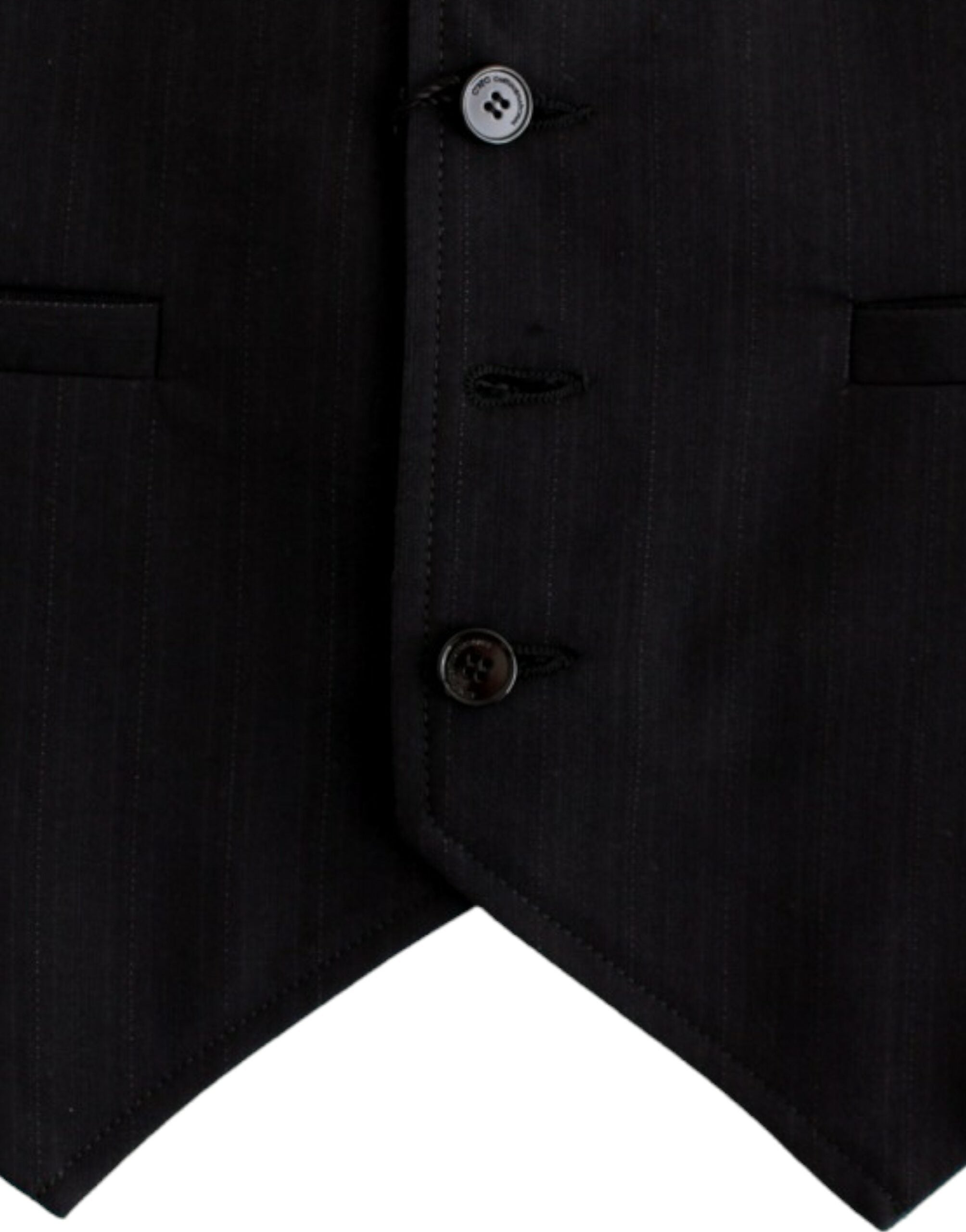 Costume National Elegante, gestreifte Freizeitweste – Baumwollmischung