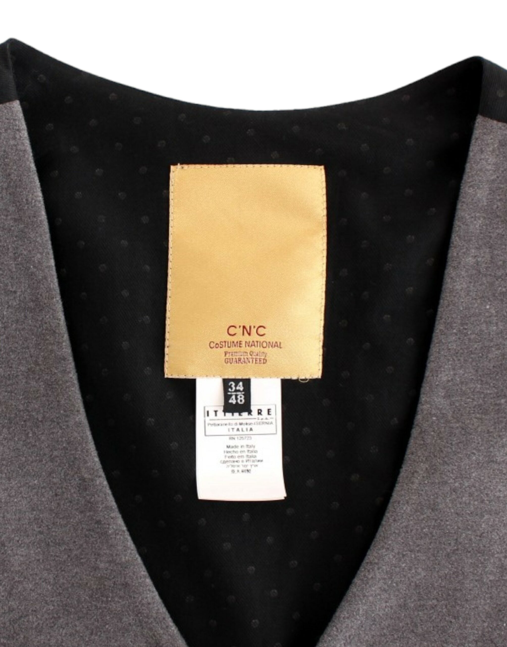 Costume National Chic Graue Freizeitweste