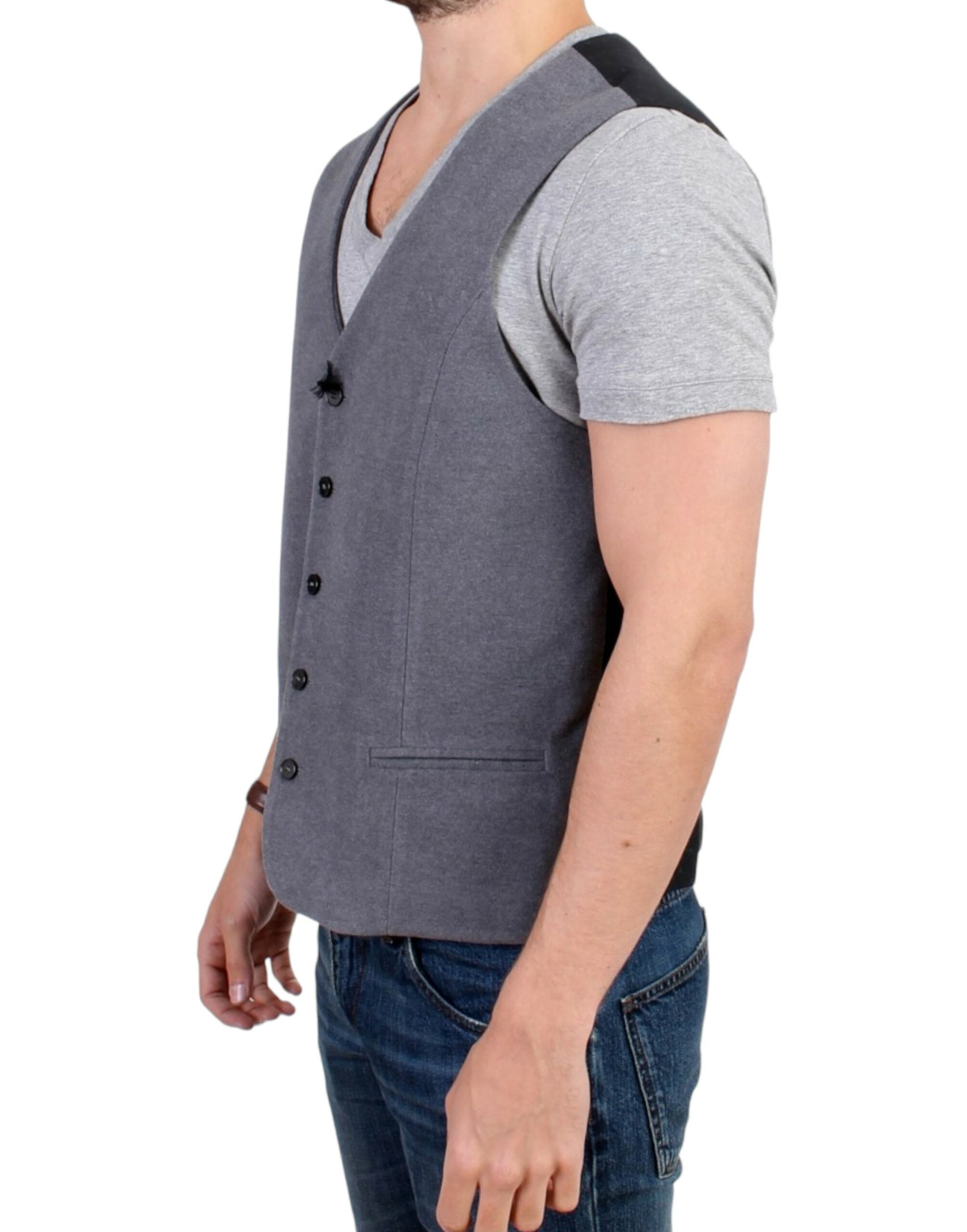 Costume National Chic Graue Freizeitweste
