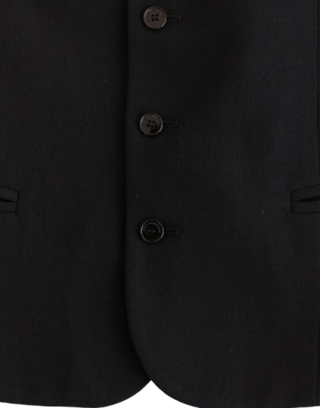 Costume National Elegante Freizeitweste aus schwarzer Wollmischung