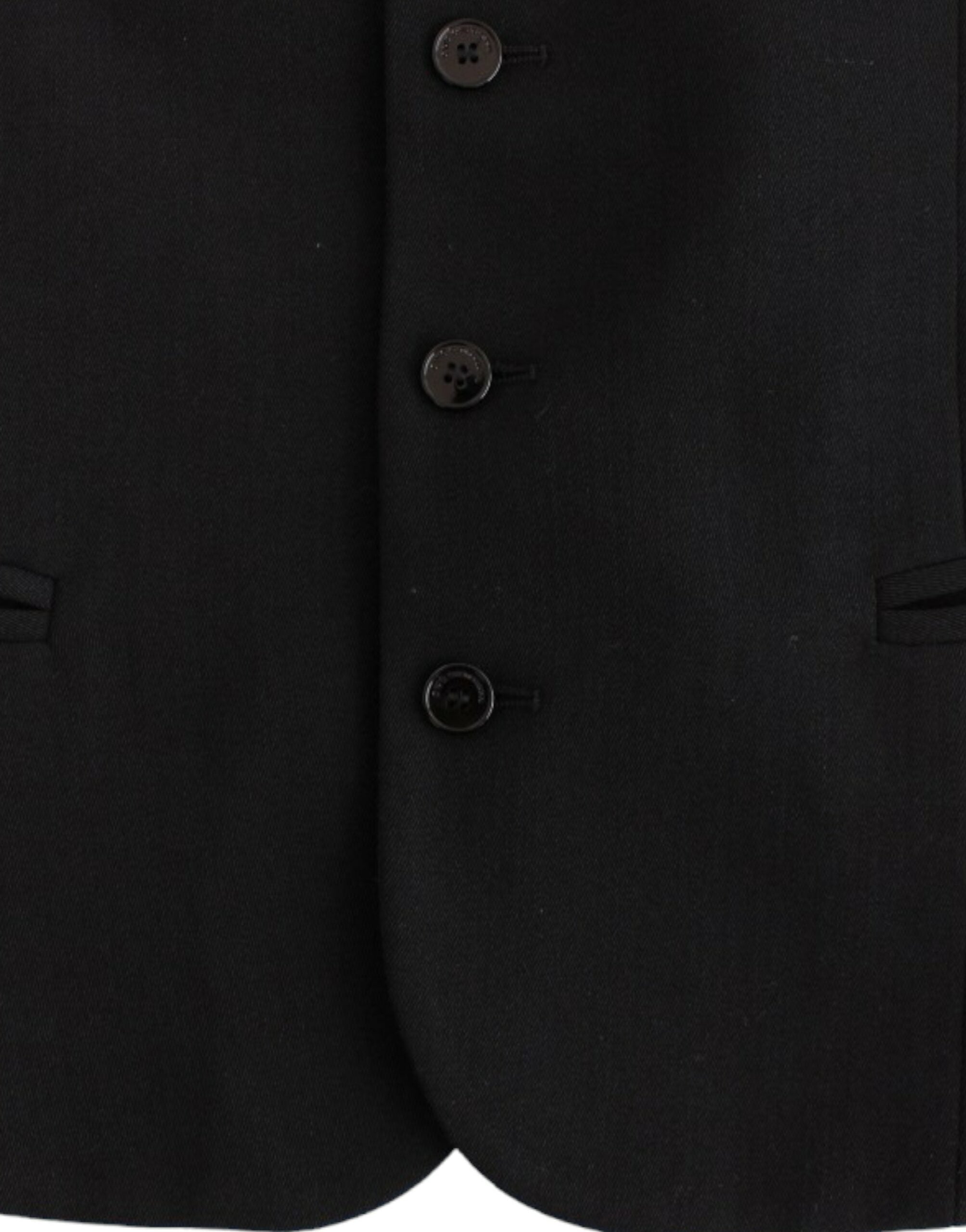 Costume National Elegante Freizeitweste aus schwarzer Wollmischung