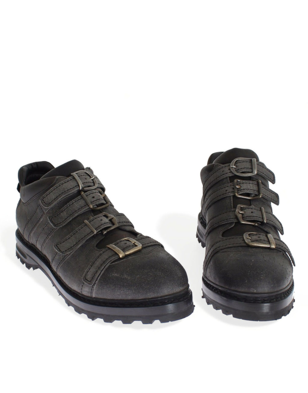 Dolce &amp; Gabbana Elegante Stiefeletten aus grauem Leder