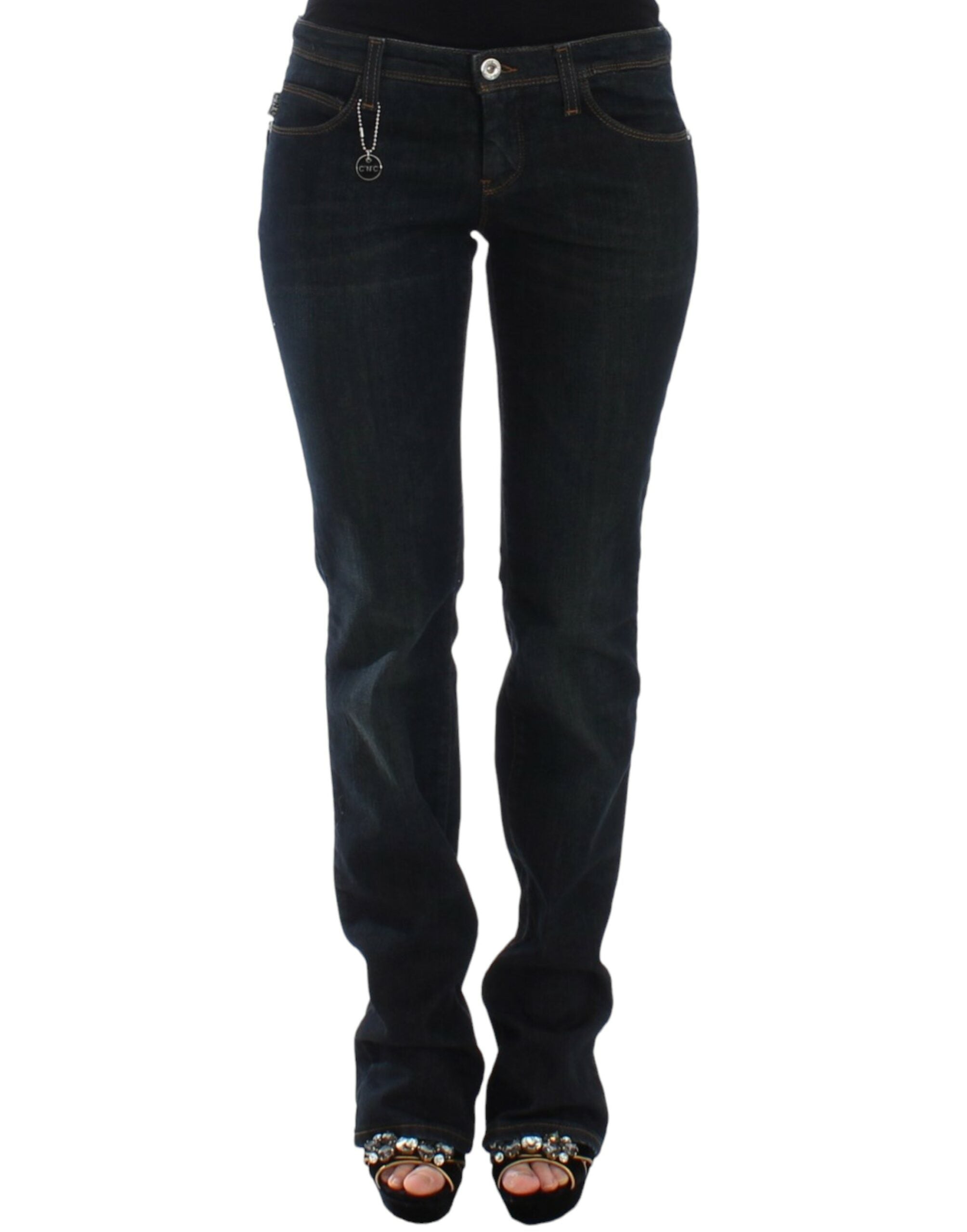Costume National Chic Blau Slim Fit Denim Delight