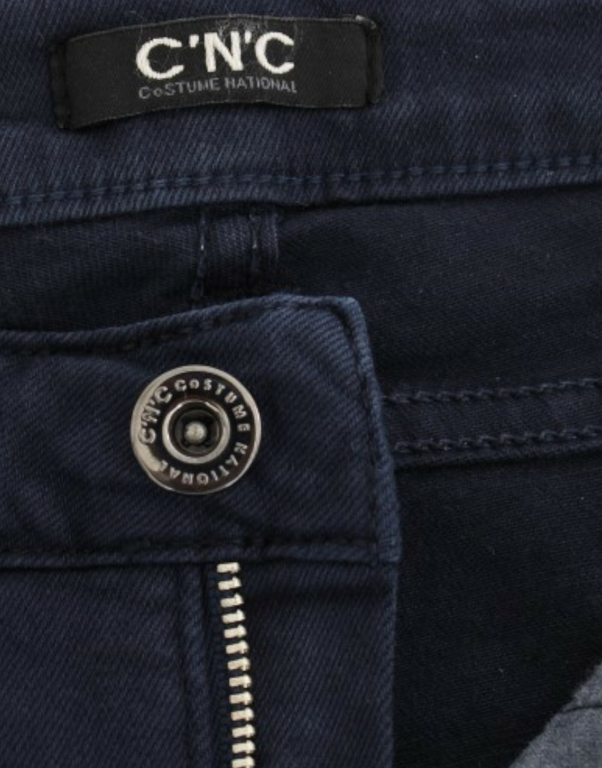 Costume National Chic Blaue Jeans mit geradem Bein