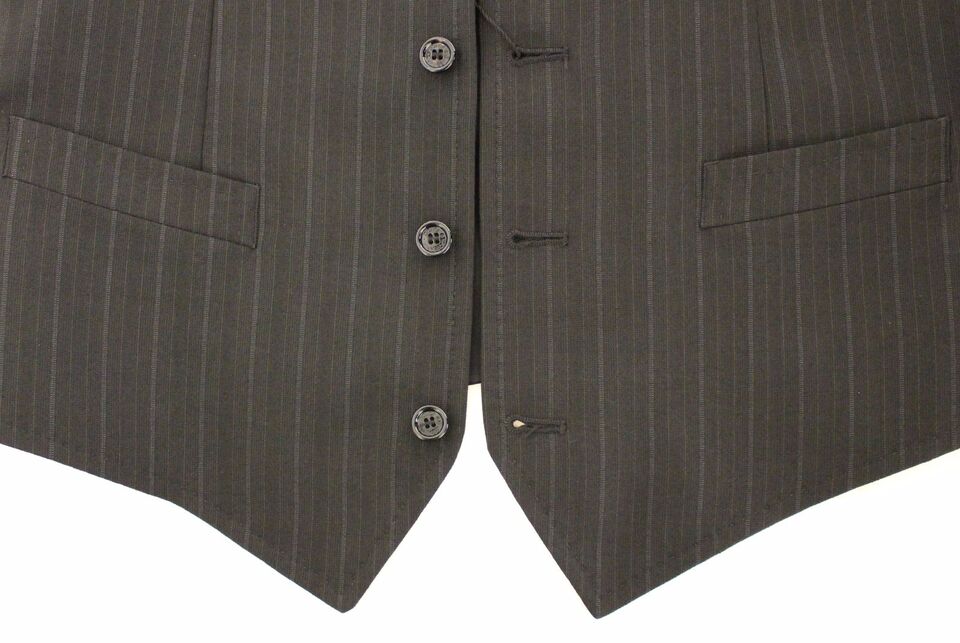 Dolce &amp; Gabbana Elegante gestreifte Wollweste